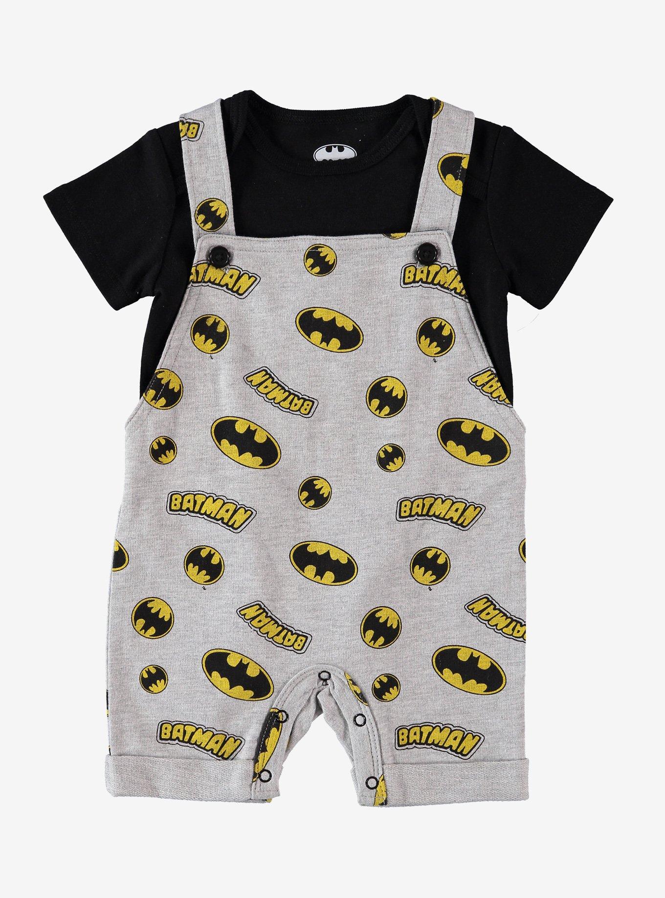 DC Comics Batman Infant Overall Set, BLACK, hi-res