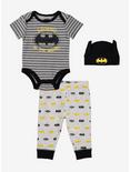 DC Comics Batman Legend in the Making Infant Outfit Set, BLACK, hi-res