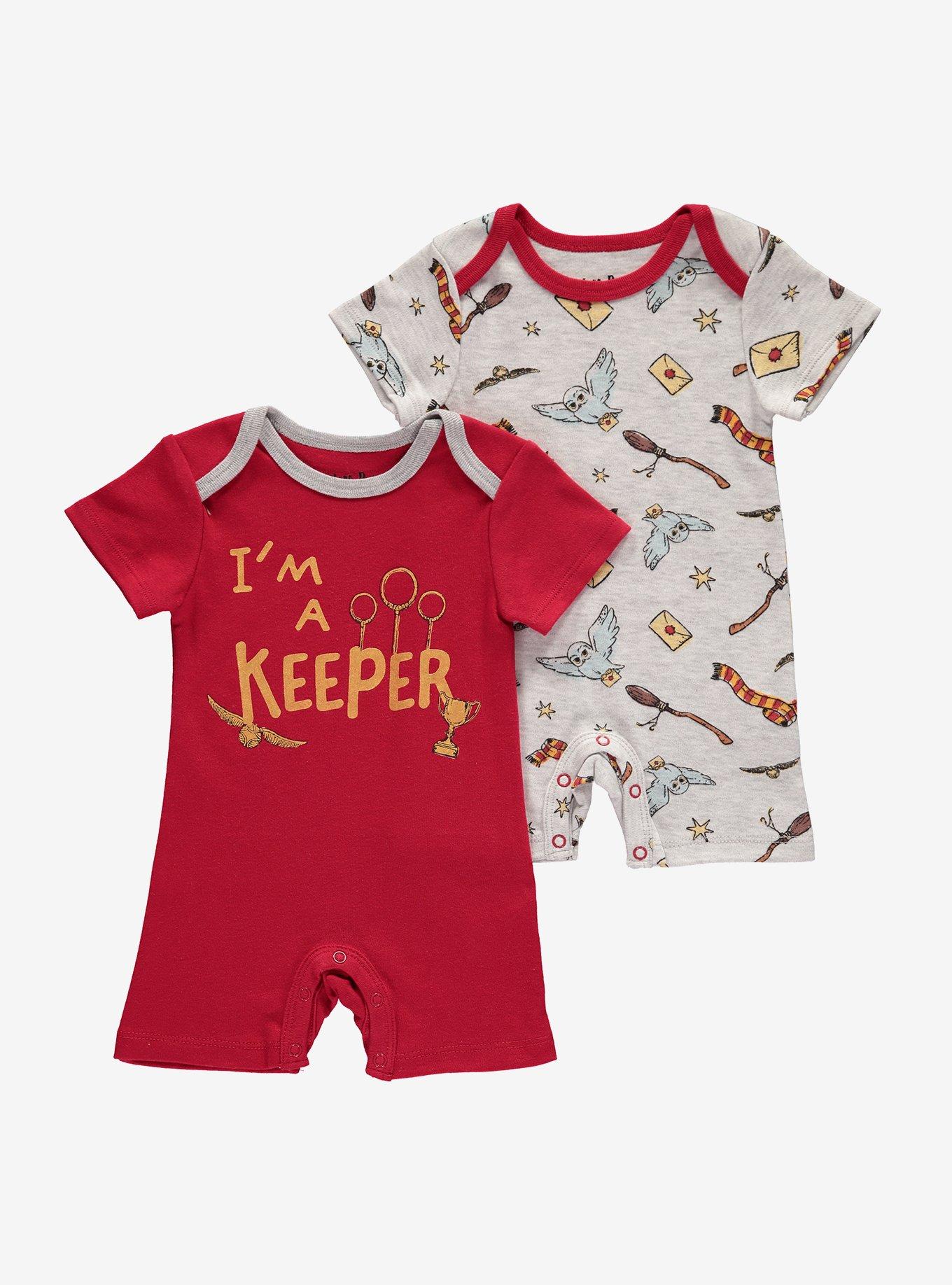 Harry Potter Quidditch Keeper Infant One-Piece Set, BURGUNDY, hi-res