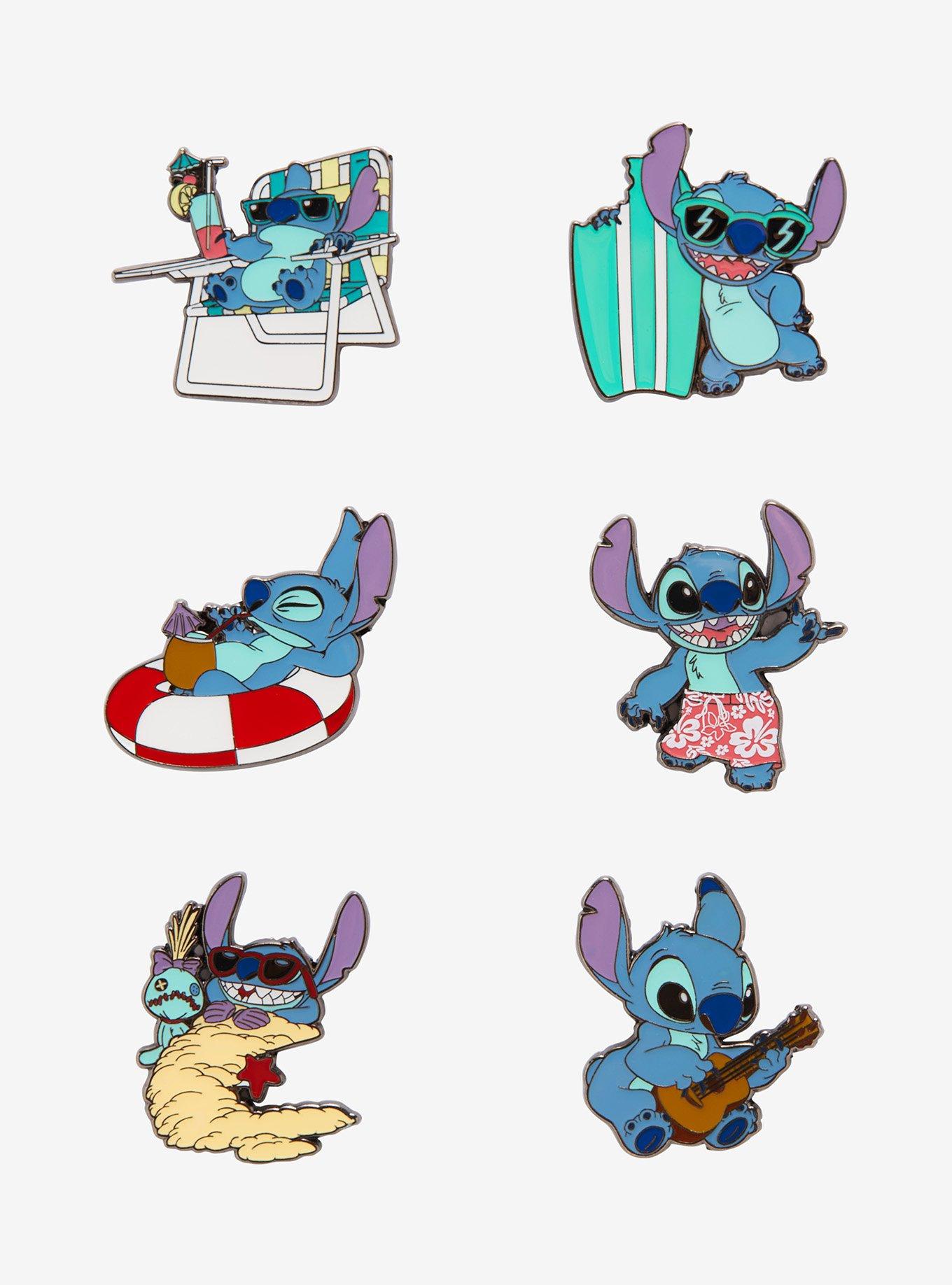 63588 - Stitch in Lounge Chair - Hot Topic - Summer Stitch Blind Box -  Loungefly Disney Pin