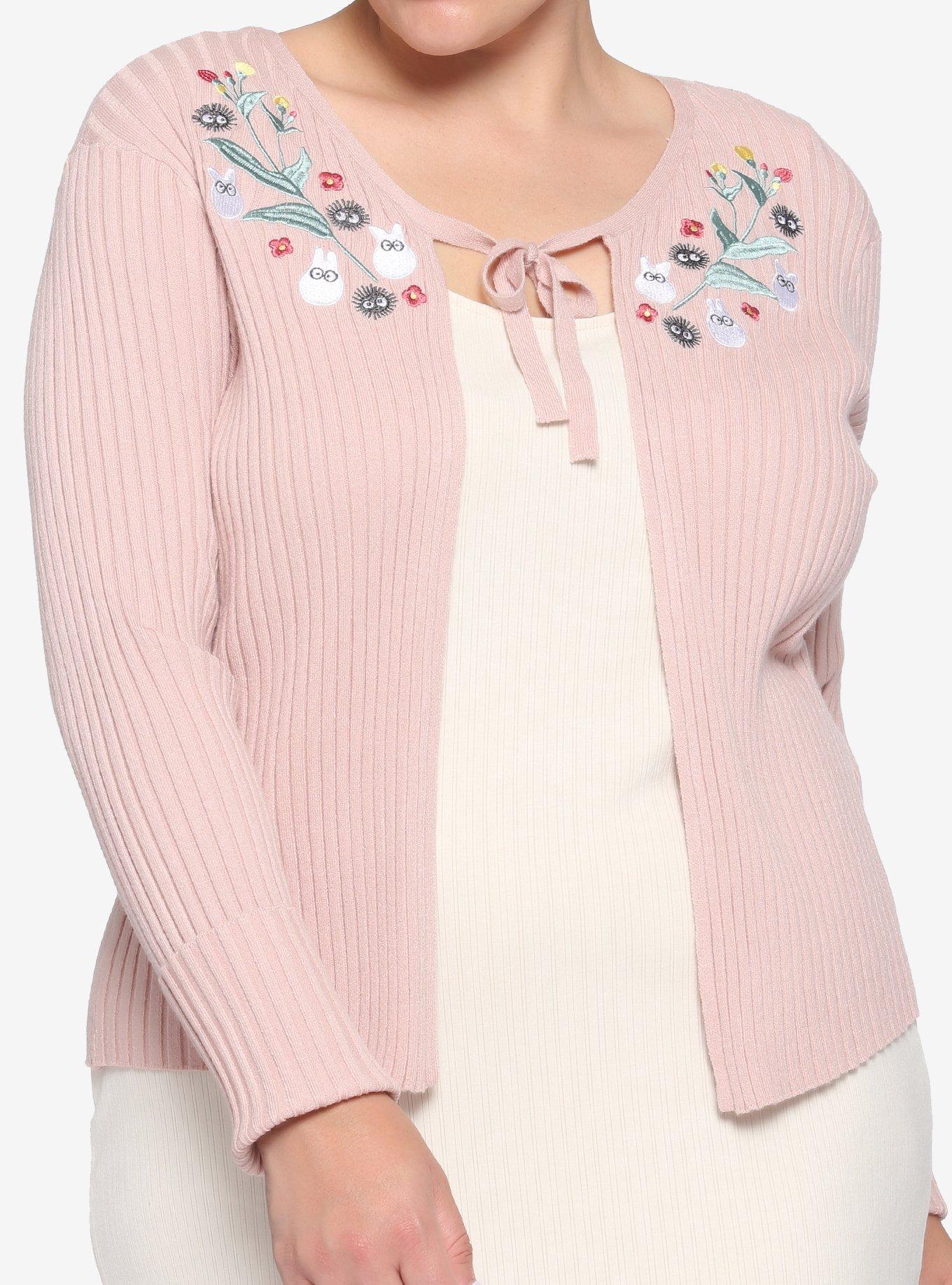 Her Universe Studio Ghibli My Neighbor Totoro Tie-Front Girls Cardigan Plus Size, MULTI, hi-res view 1