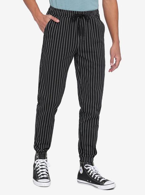 Pinstripe jogger on sale