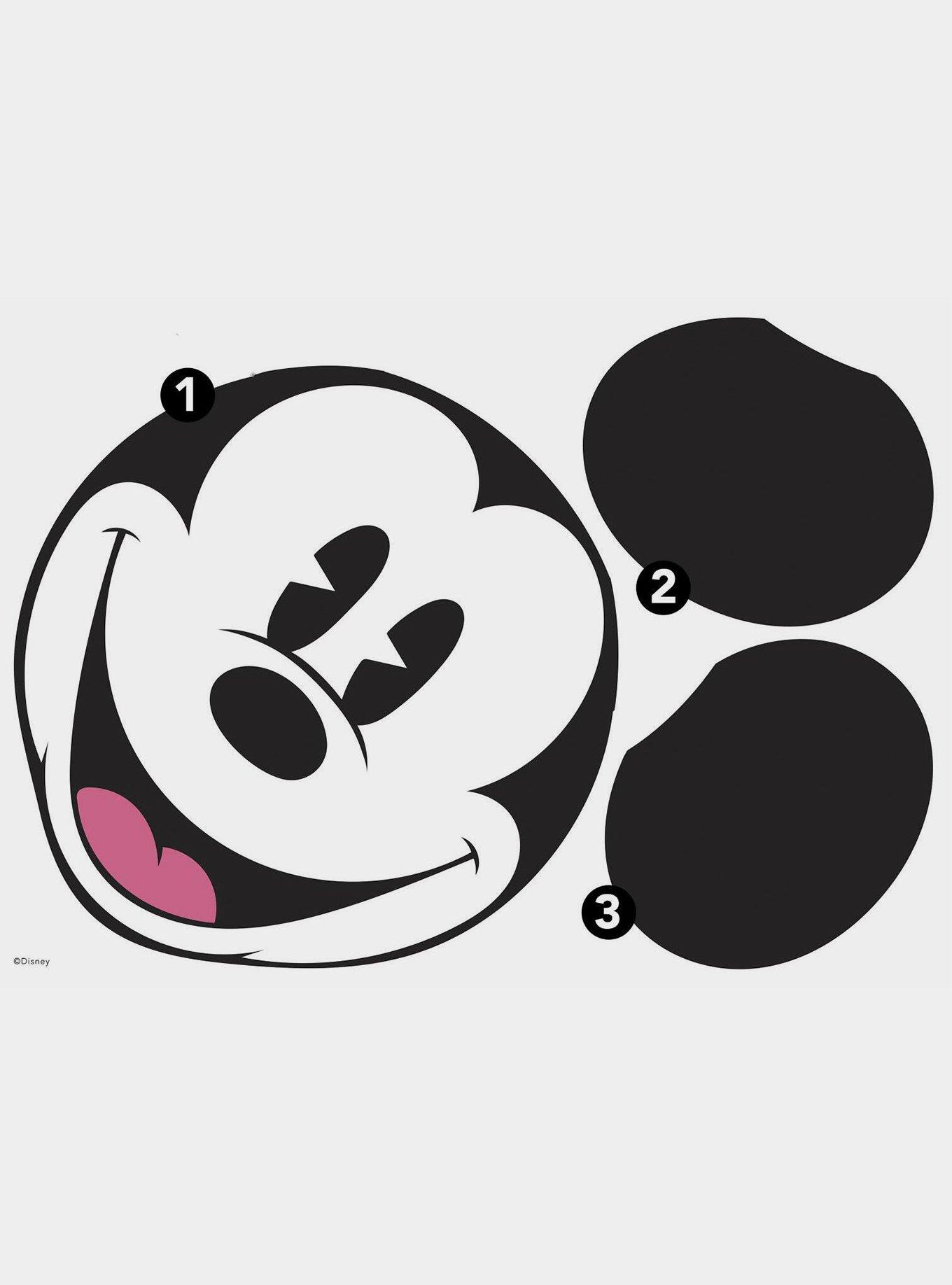 Disney Classic Mickey Head XL Peel And Stick Wall Decal, , hi-res