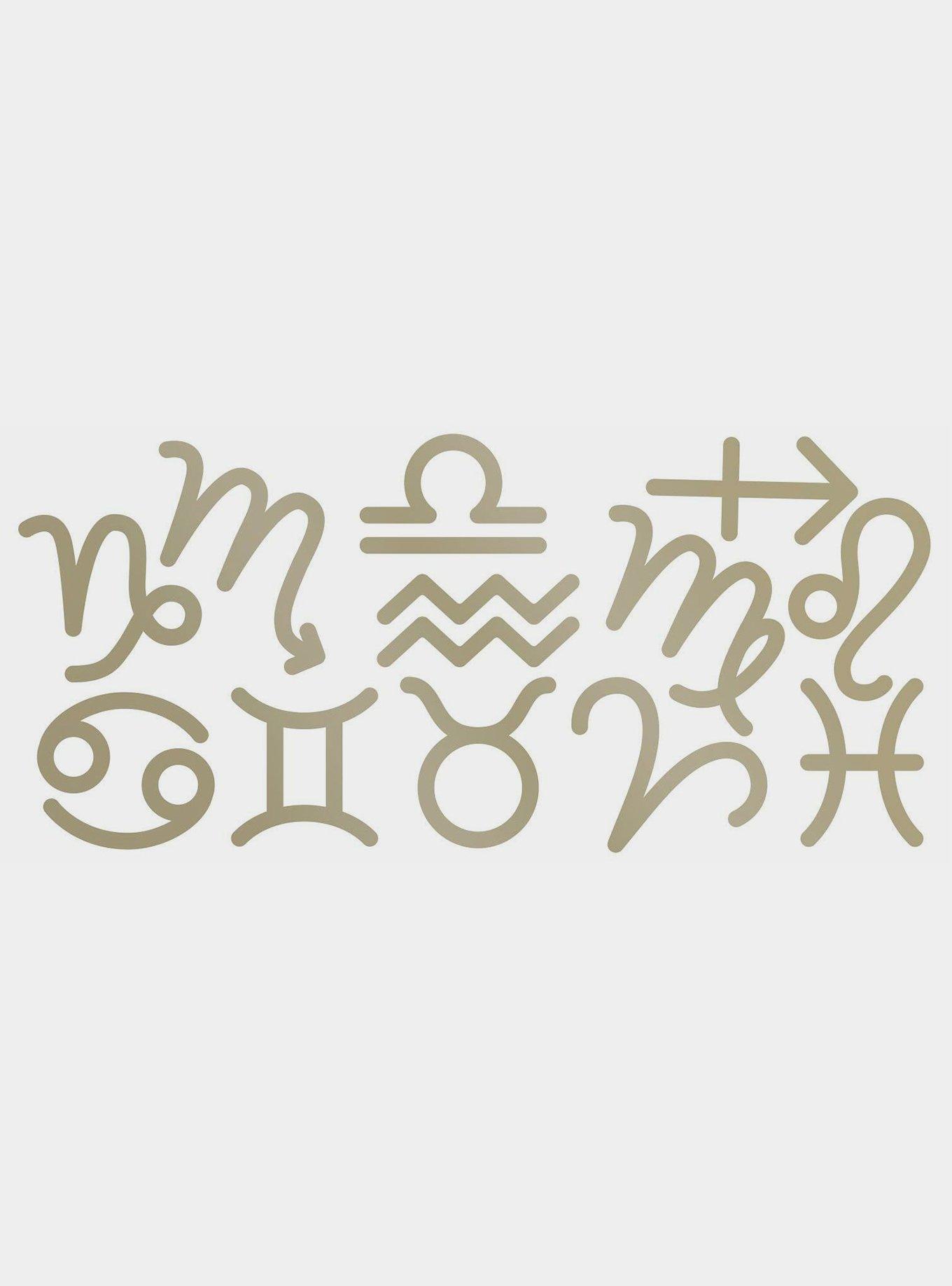 Metallic Zodiac Peel And Stick Giant Wall Decals BoxLunch