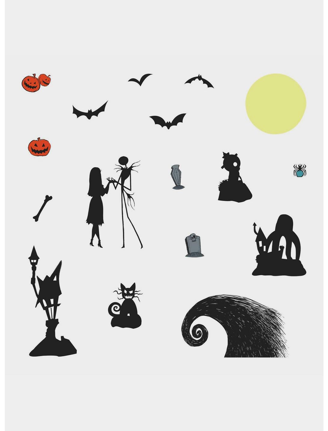 The Nightmare Before Christmas Silhouette Peel And Stick Wall Decals, , hi-res