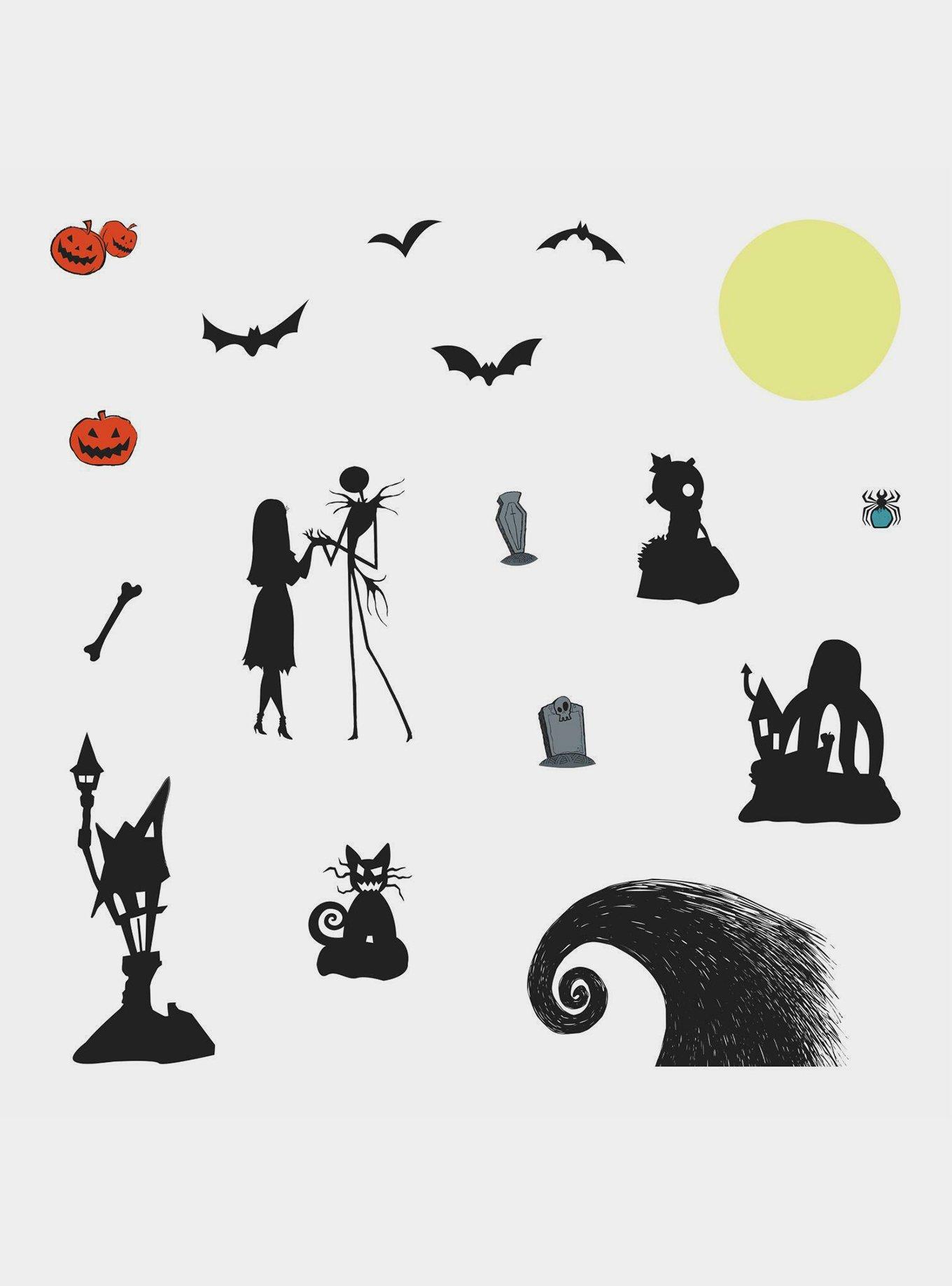 The Nightmare Before Christmas Silhouette Peel And Stick Wall Decals, , hi-res