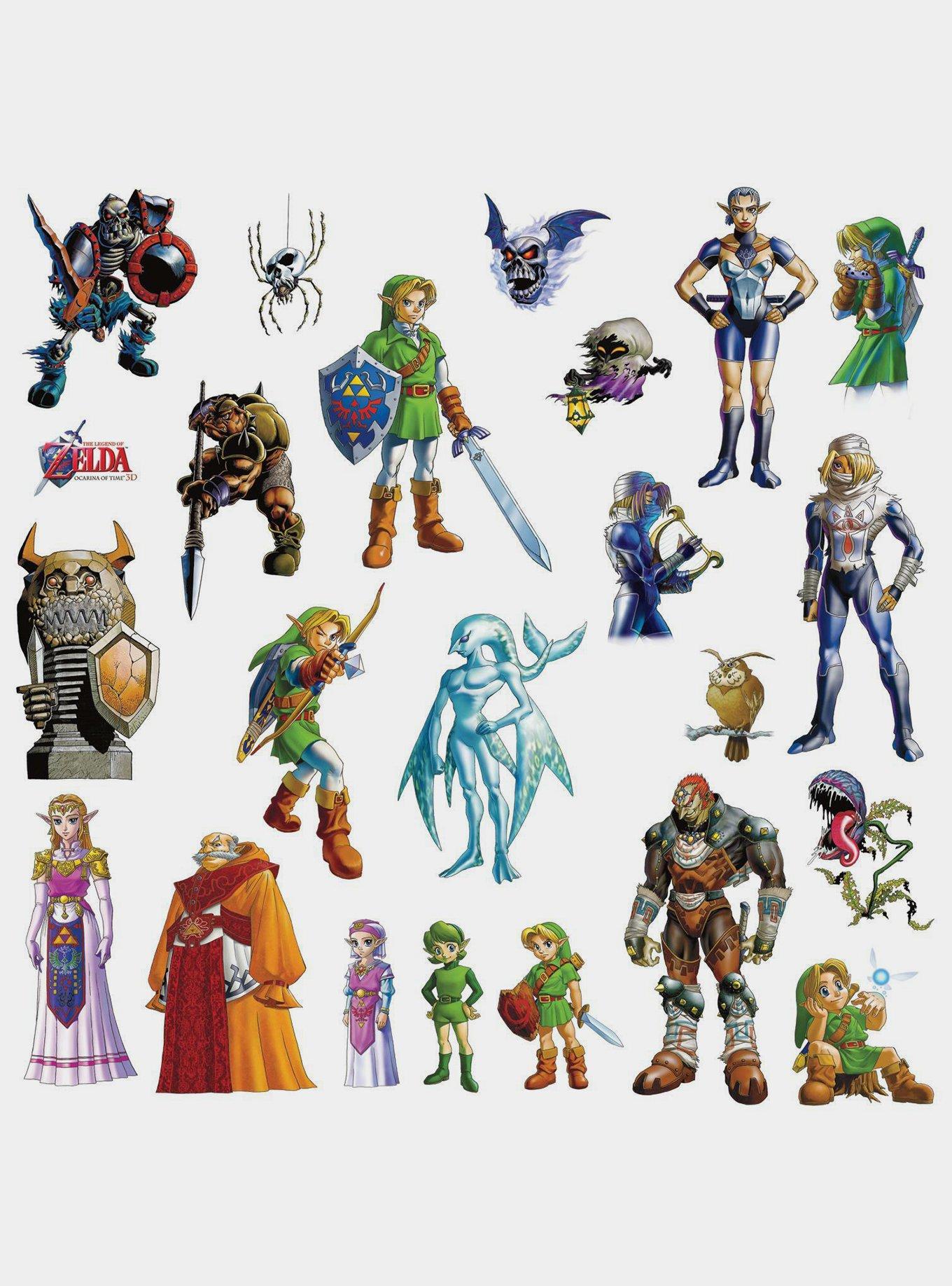 Nintendo Zelda Ocarina Of Time 3D Peel And Stick Wall Decals, , hi-res