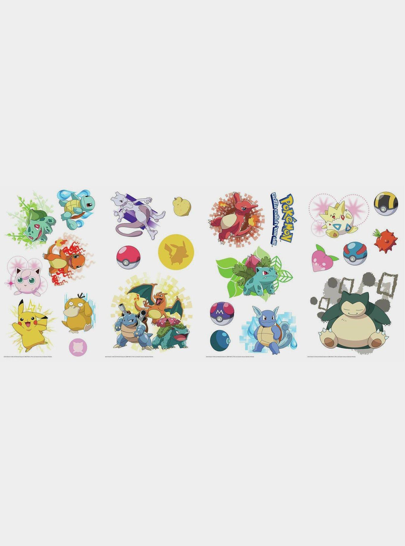 Pok&eacute;mon Iconic Peel And Stick Wall Decals, , hi-res