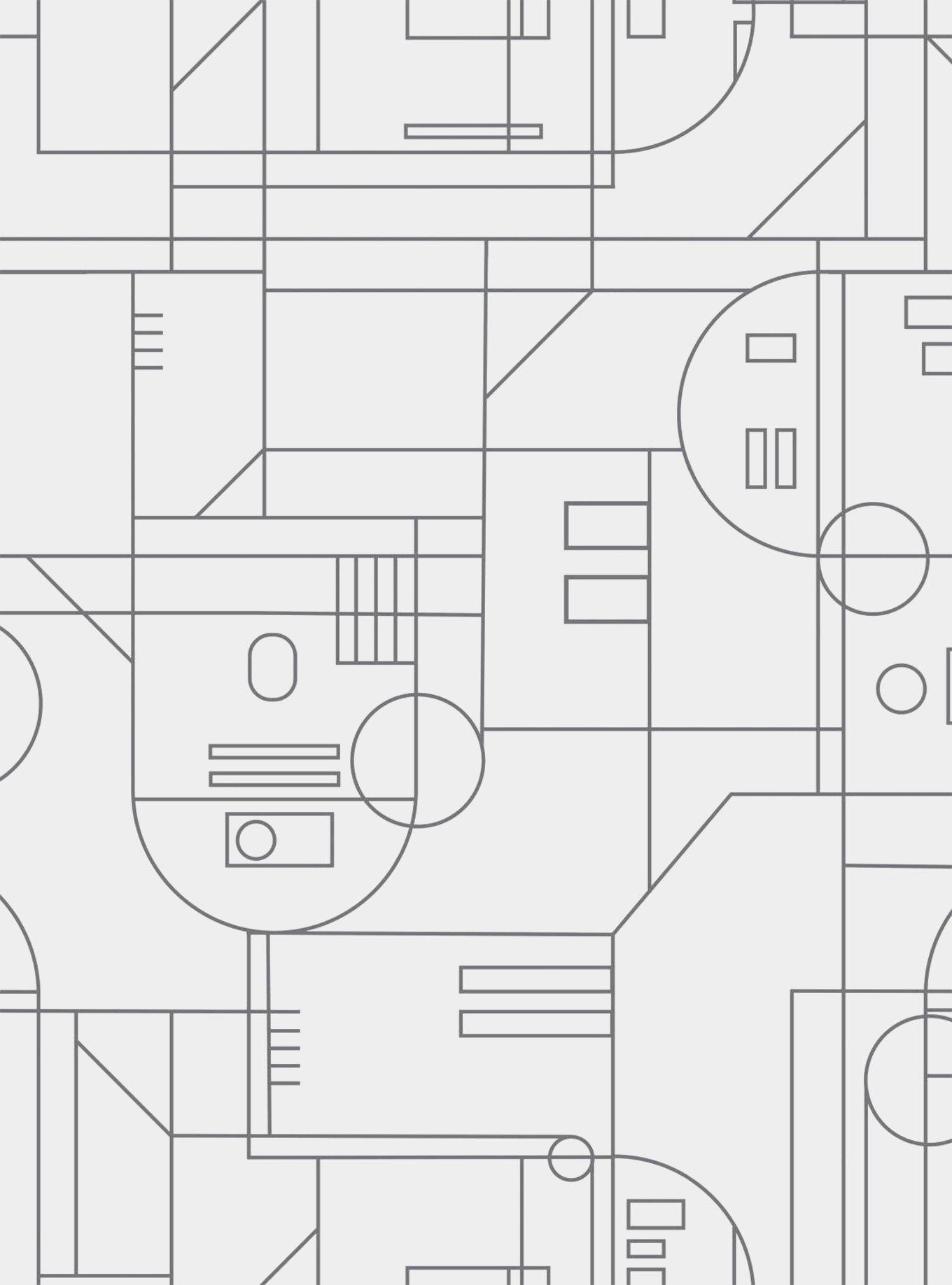 Star Wars R2-D2 White And Grey Geometric Peel & Stick Wallpaper, , hi-res