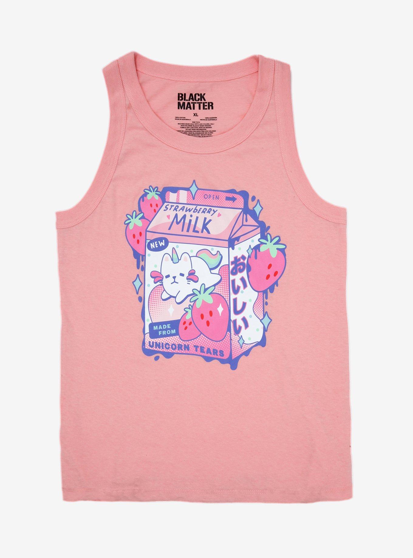 Strawberry Milk Girls Tank Top, MULTI, hi-res