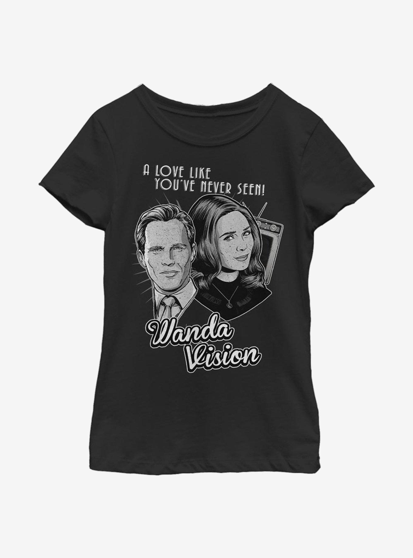 Marvel WandaVision Monochrome Wanda Youth Girls T-Shirt, , hi-res
