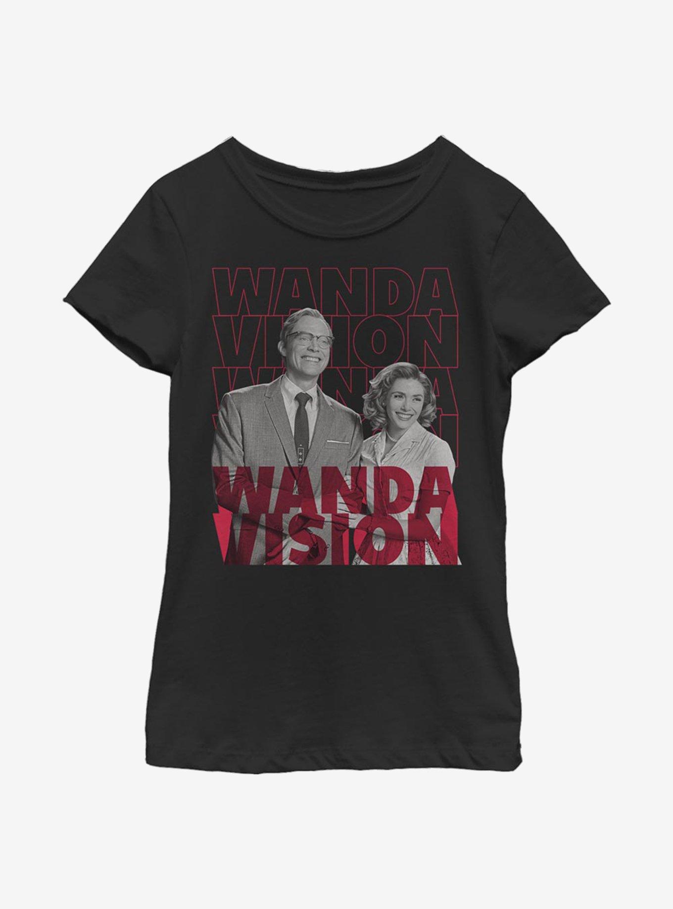 Marvel WandaVision Repeating Text Youth Girls T-Shirt, , hi-res