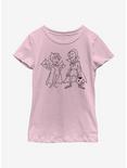 Marvel WandaVision Simple Ink Youth Girls T-Shirt, PINK, hi-res
