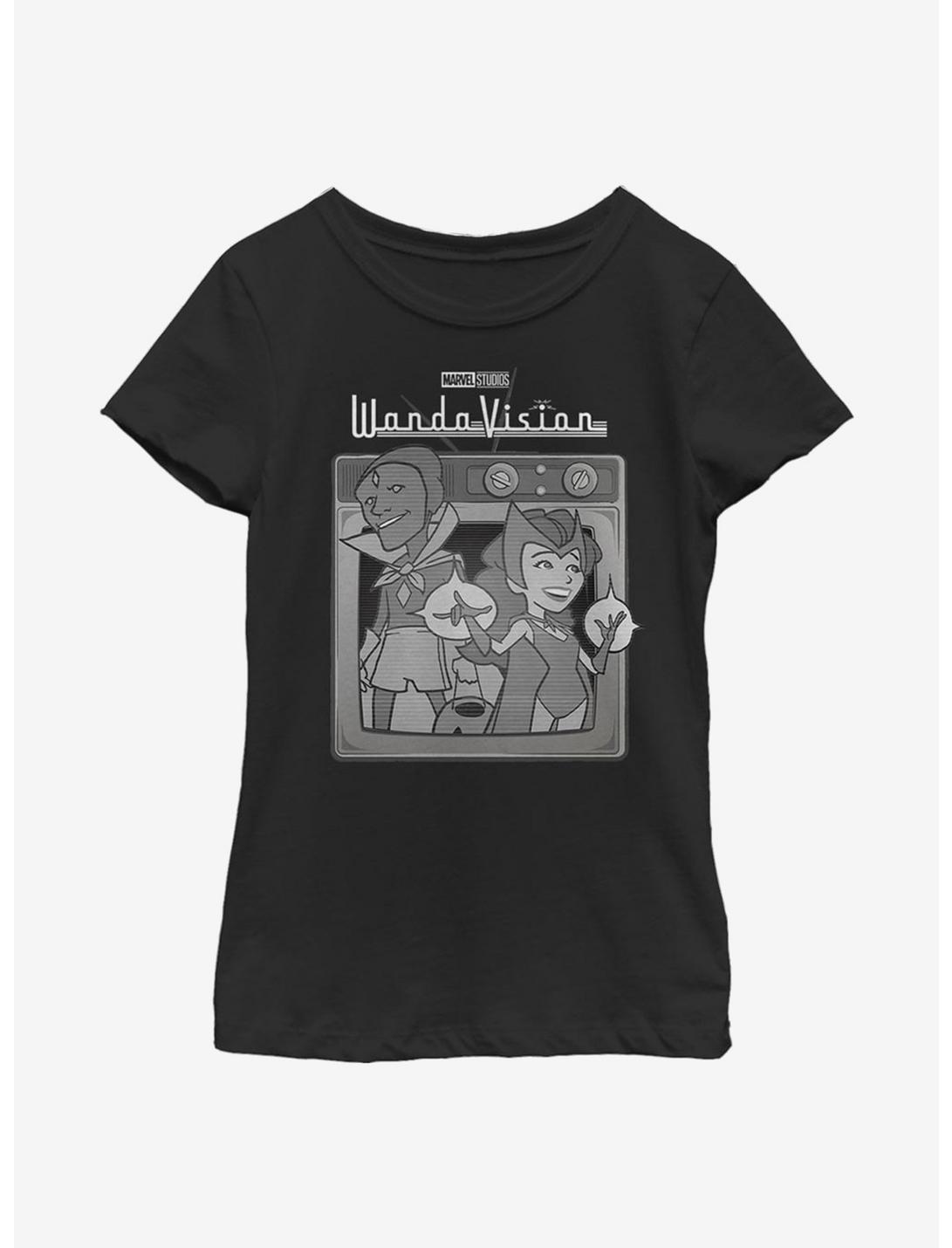 Marvel WandaVision Vintage TV Youth Girls T-Shirt, BLACK, hi-res
