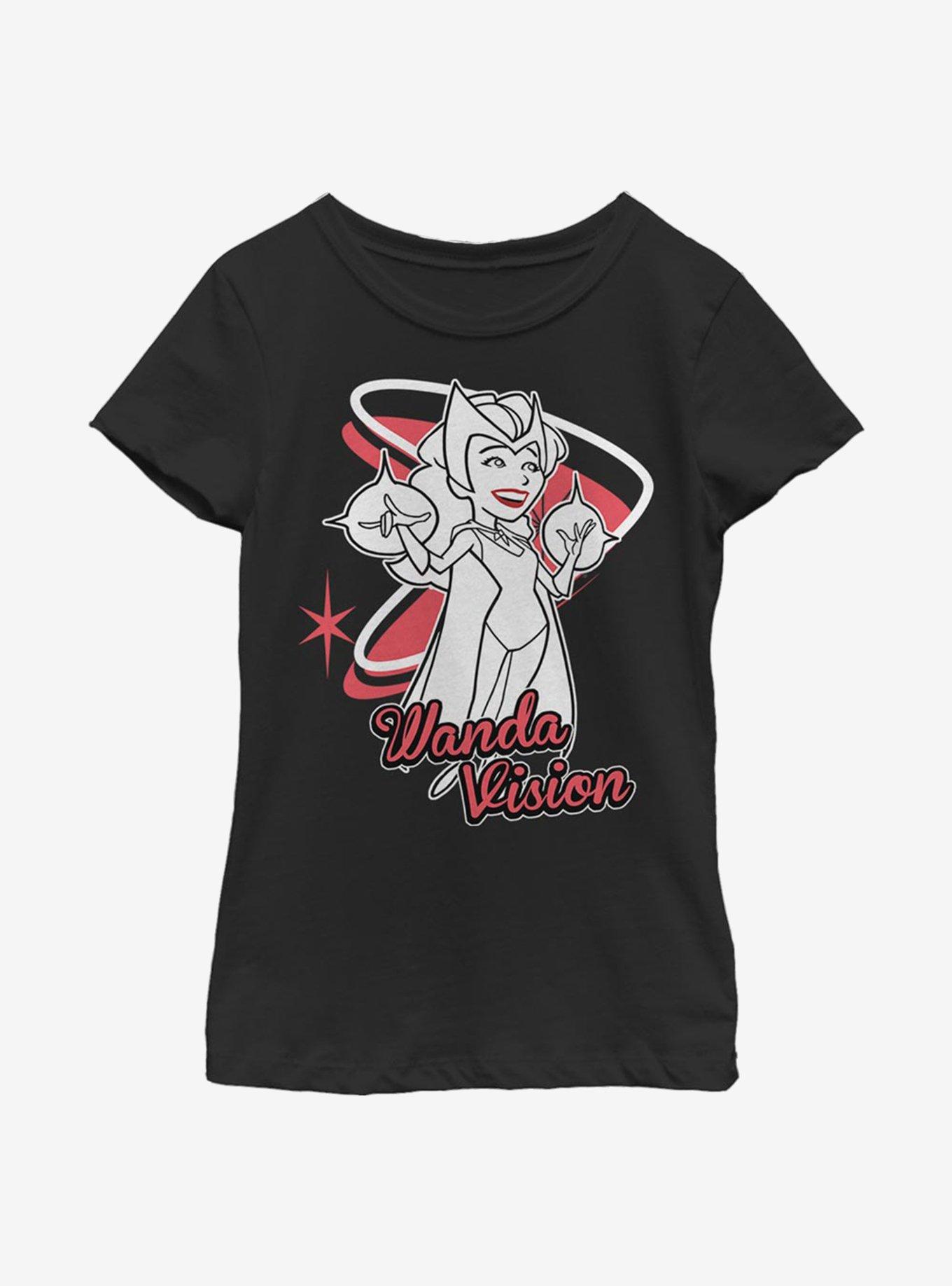 Marvel WandaVision Wanda Special Youth Girls T-Shirt, BLACK, hi-res