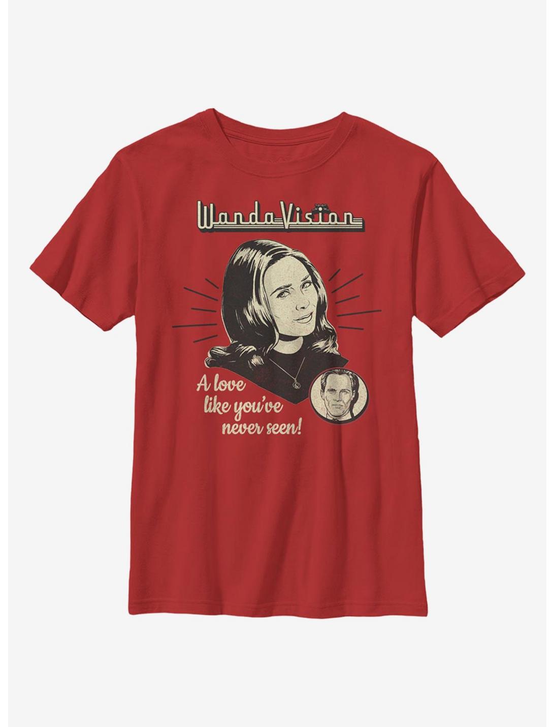 Marvel WandaVision Love Youth T-Shirt, RED, hi-res