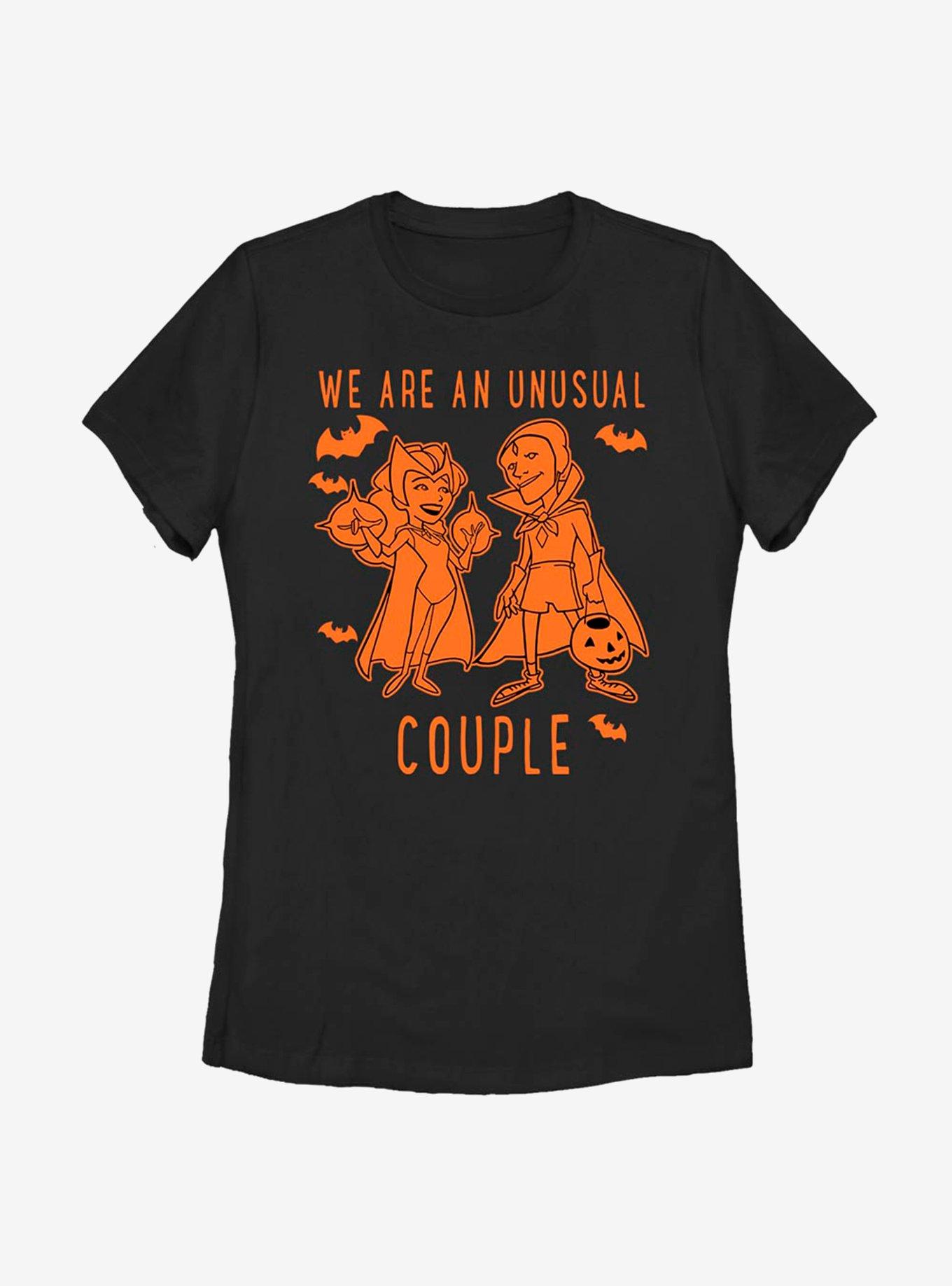 Marvel WandaVision Couple Coloring Womens T-Shirt, BLACK, hi-res