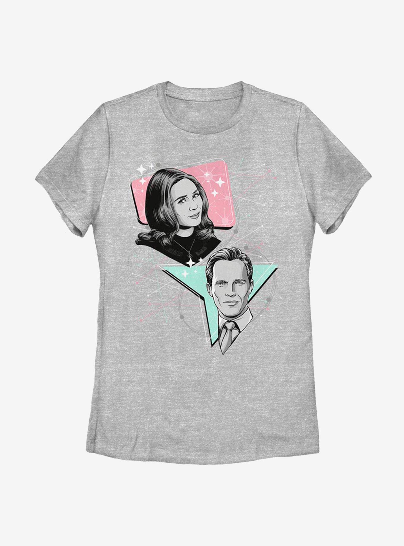 Marvel WandaVision Pastel 50s Retro Womens T-Shirt, ATH HTR, hi-res view 1