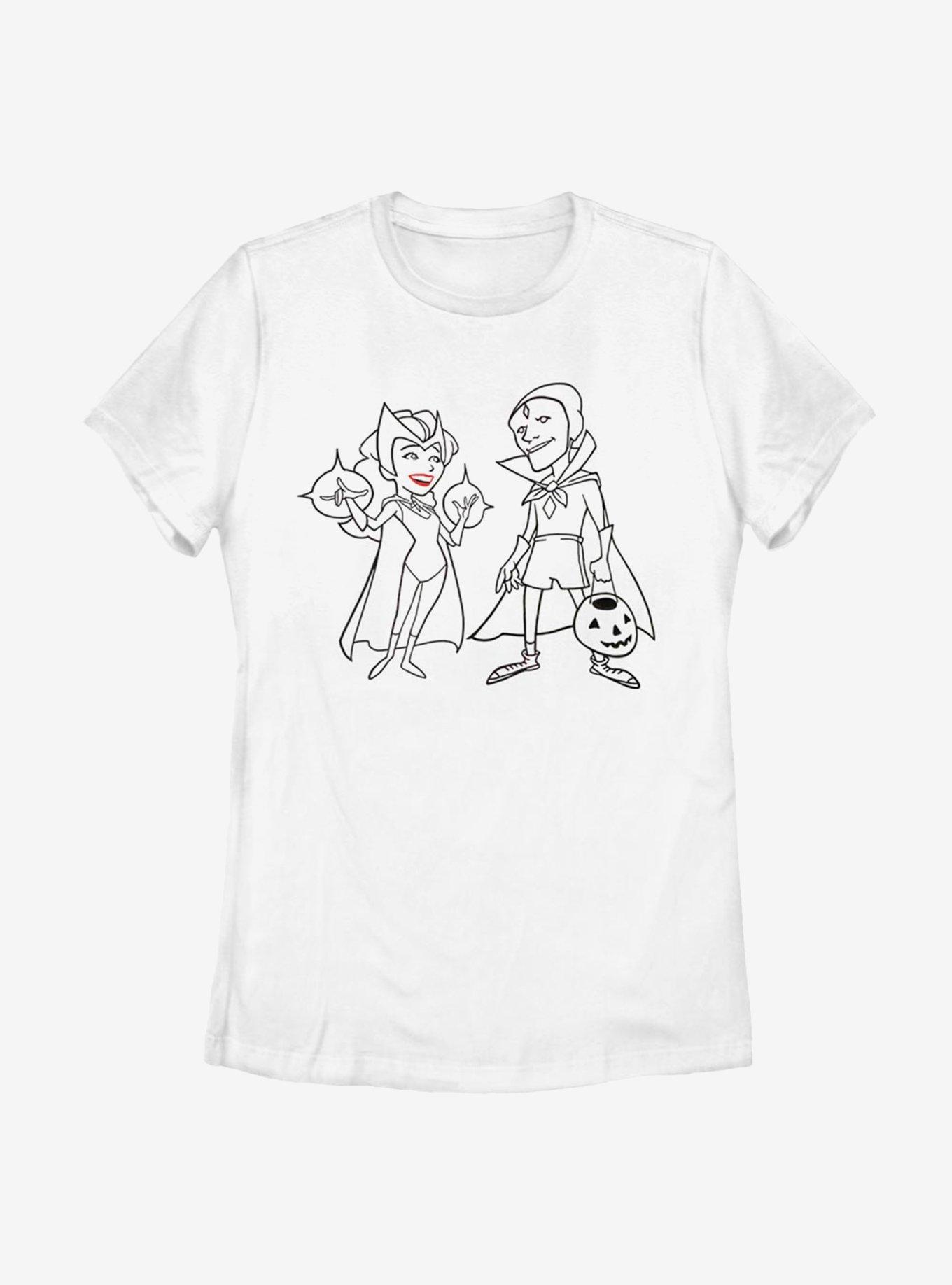 Marvel WandaVision Simple Ink Womens T-Shirt, WHITE, hi-res
