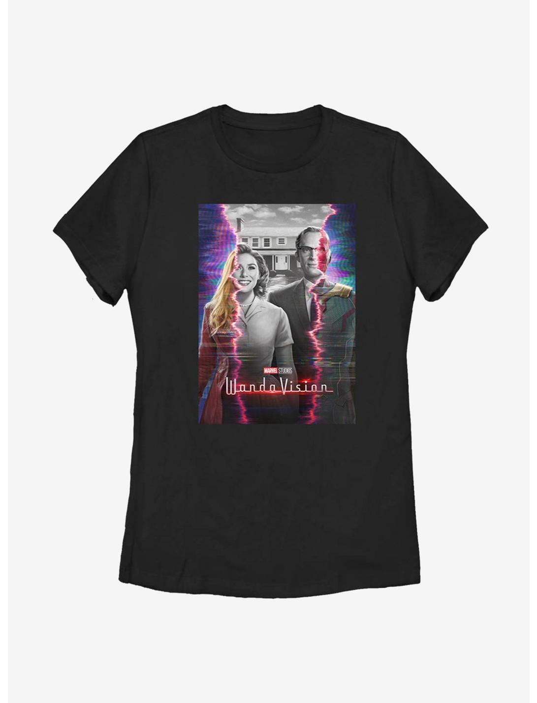 Marvel WandaVision Teaser Poster Womens T-Shirt, BLACK, hi-res