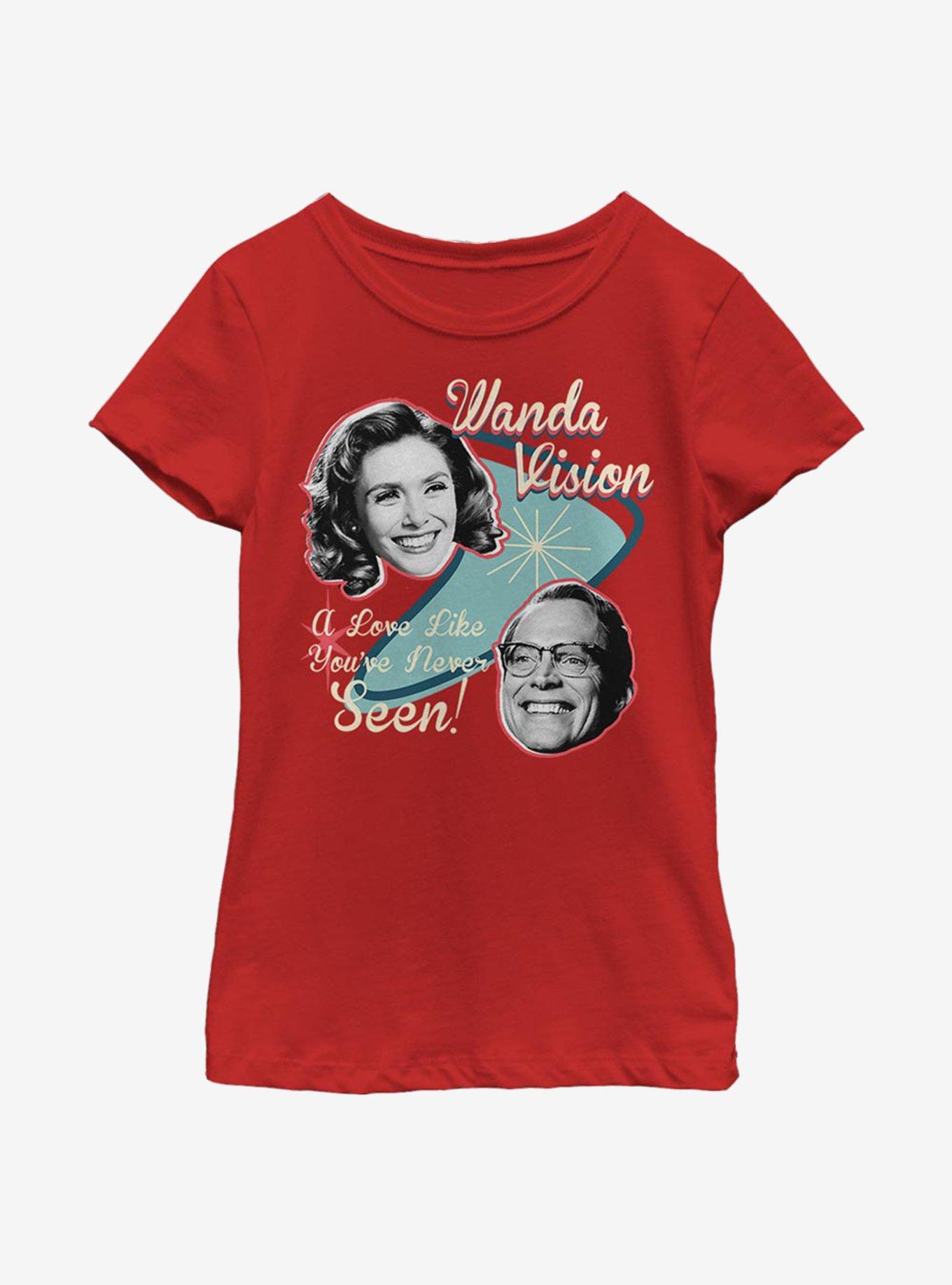 Marvel WandaVision Classic Wanda Youth Girls T-Shirt, RED, hi-res