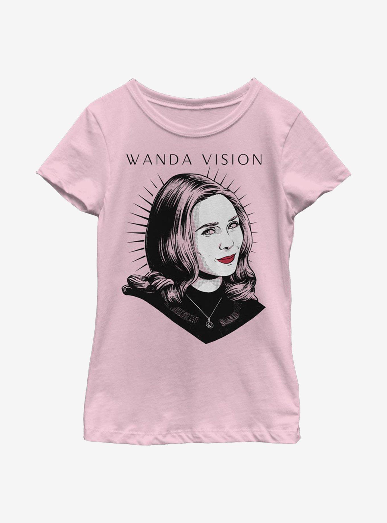 Marvel WandaVision Red Highlight Youth Girls T-Shirt, PINK, hi-res