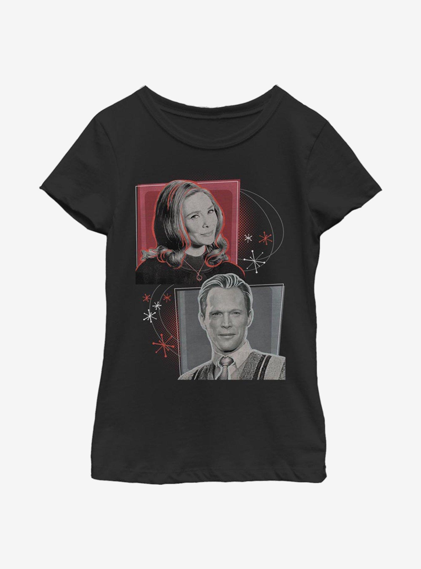 Marvel WandaVision Retro Box Up Youth Girls T-Shirt, BLACK, hi-res
