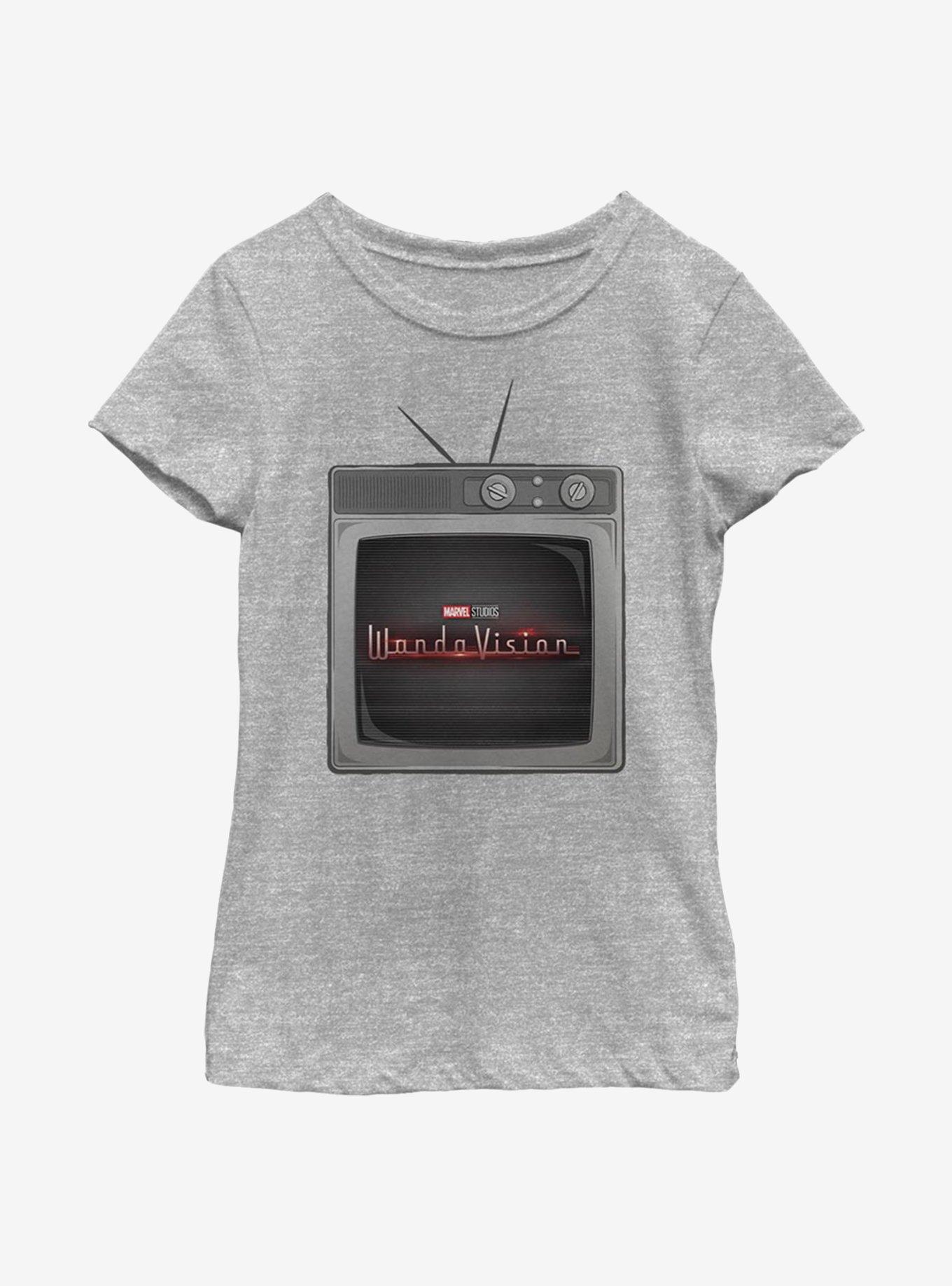 Marvel WandaVision Wanda TV Youth Girls T-Shirt, ATH HTR, hi-res