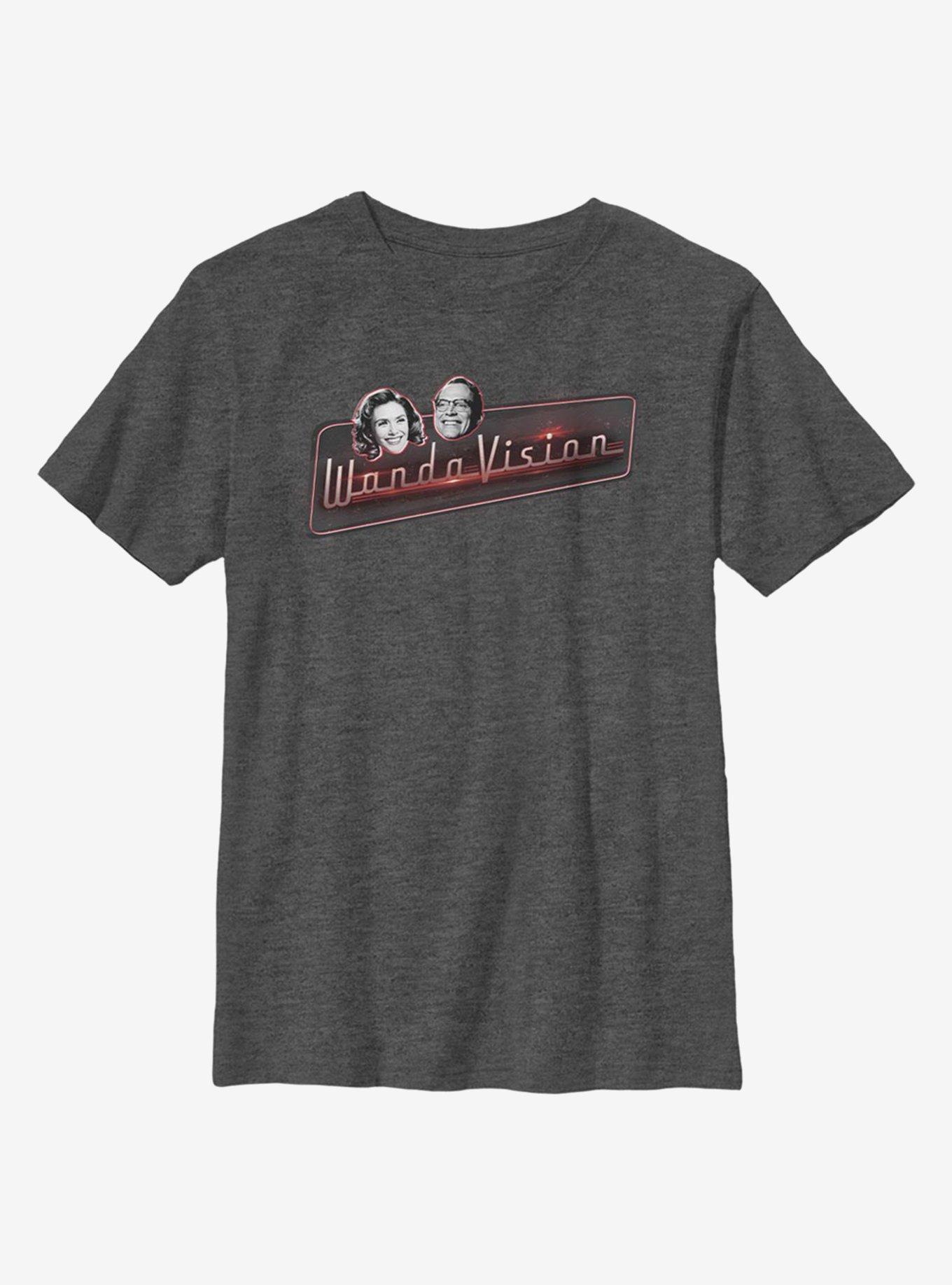 Marvel WandaVision All Smiles Youth T-Shirt, CHAR HTR, hi-res view 1