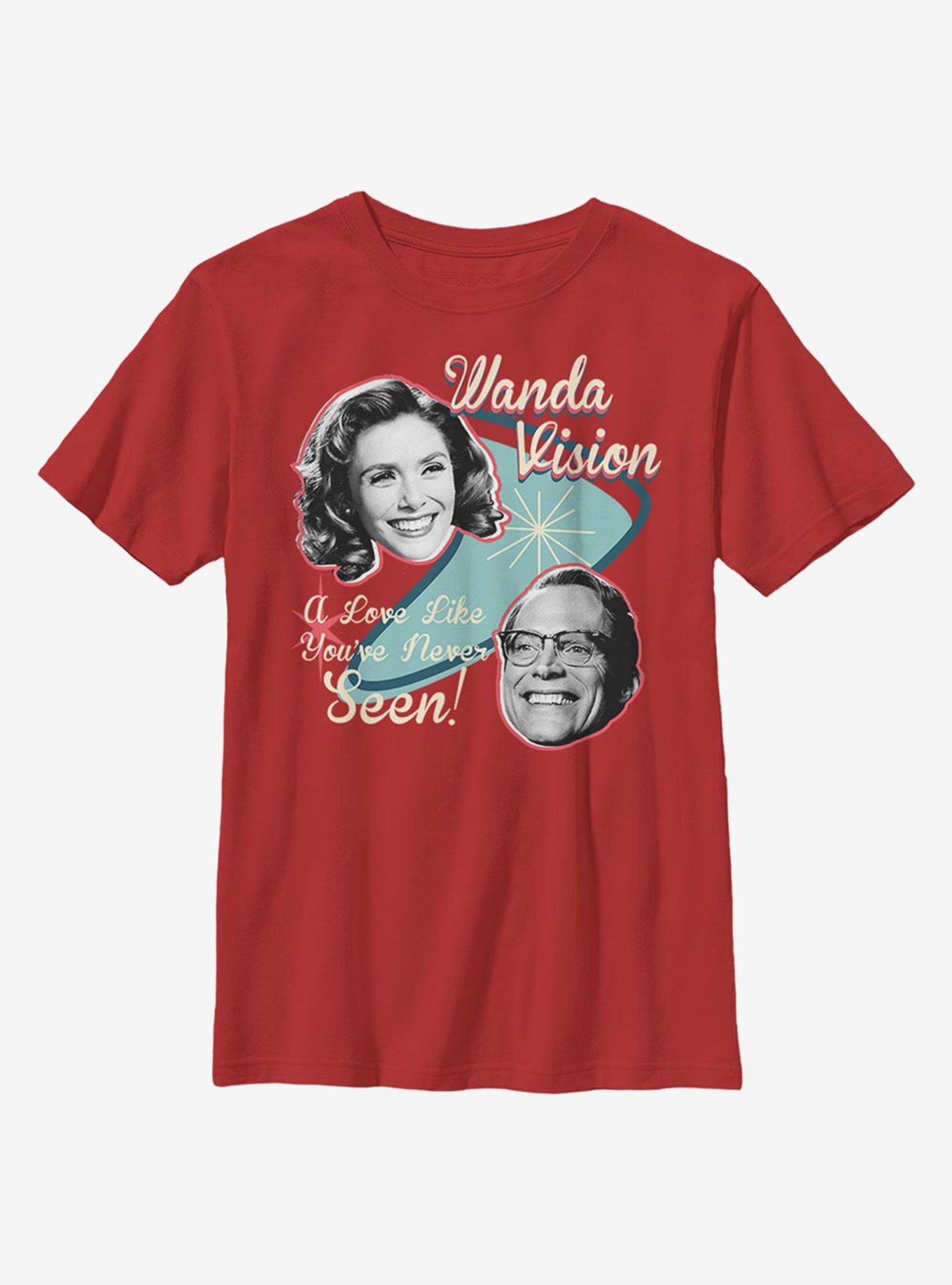 Marvel WandaVision Classic Wanda Youth T-Shirt, RED, hi-res