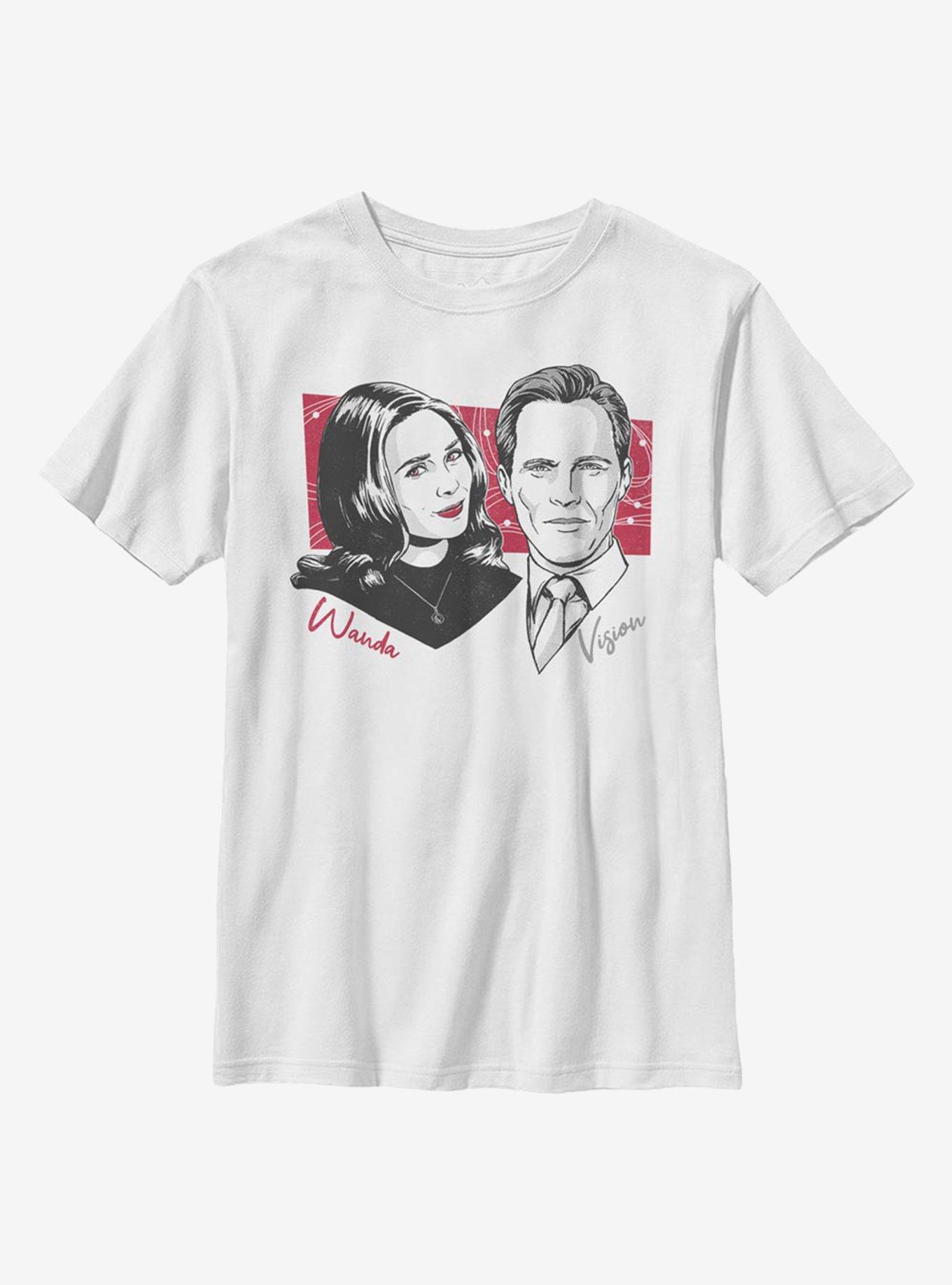 Marvel WandaVision Out Of Register Print Youth T-Shirt, WHITE, hi-res view 1