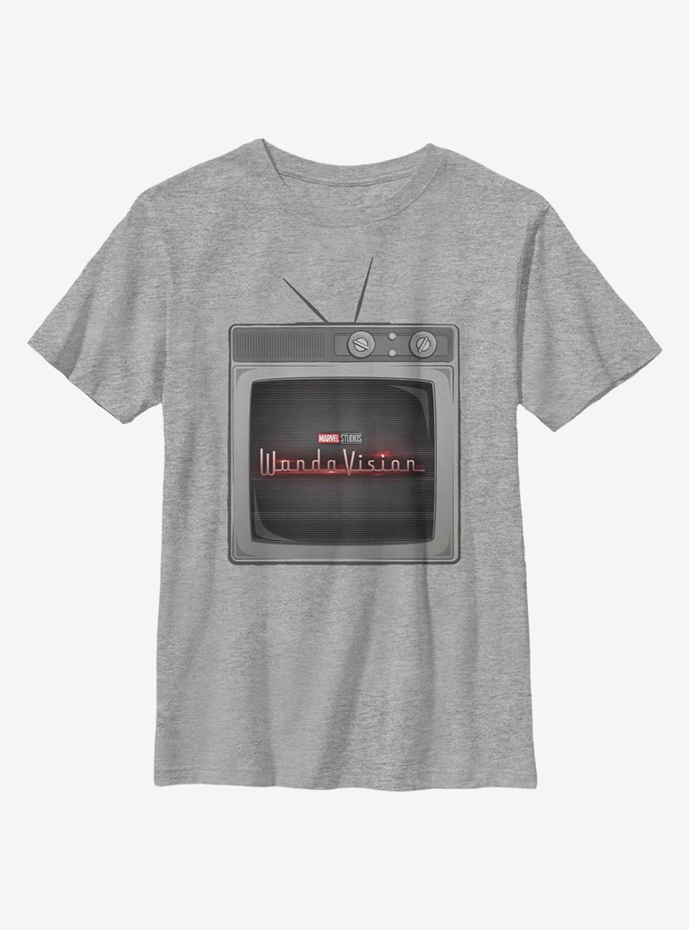 Marvel WandaVision Wanda TV Youth T-Shirt, ATH HTR, hi-res