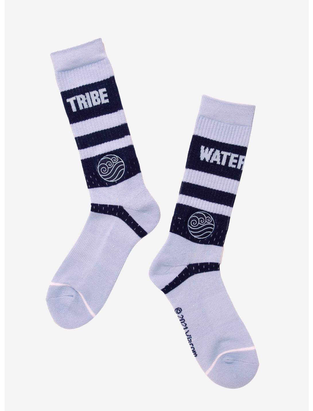 Avatar: The Last Airbender Water Tribe Colorblock Crew Socks - BoxLunch Exclusive, , hi-res