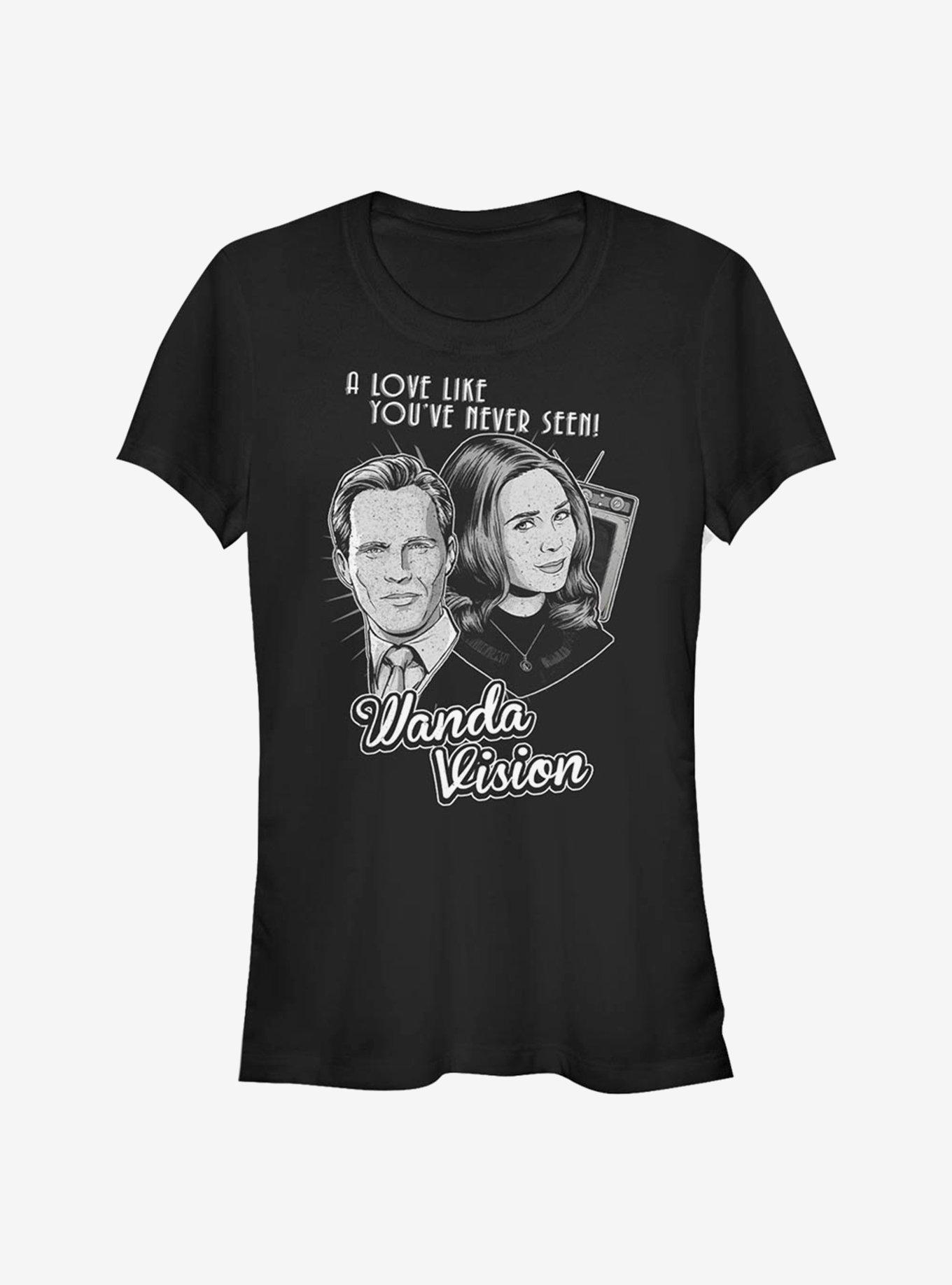 Marvel WandaVision Monochrome Wanda Girls T-Shirt, BLACK, hi-res