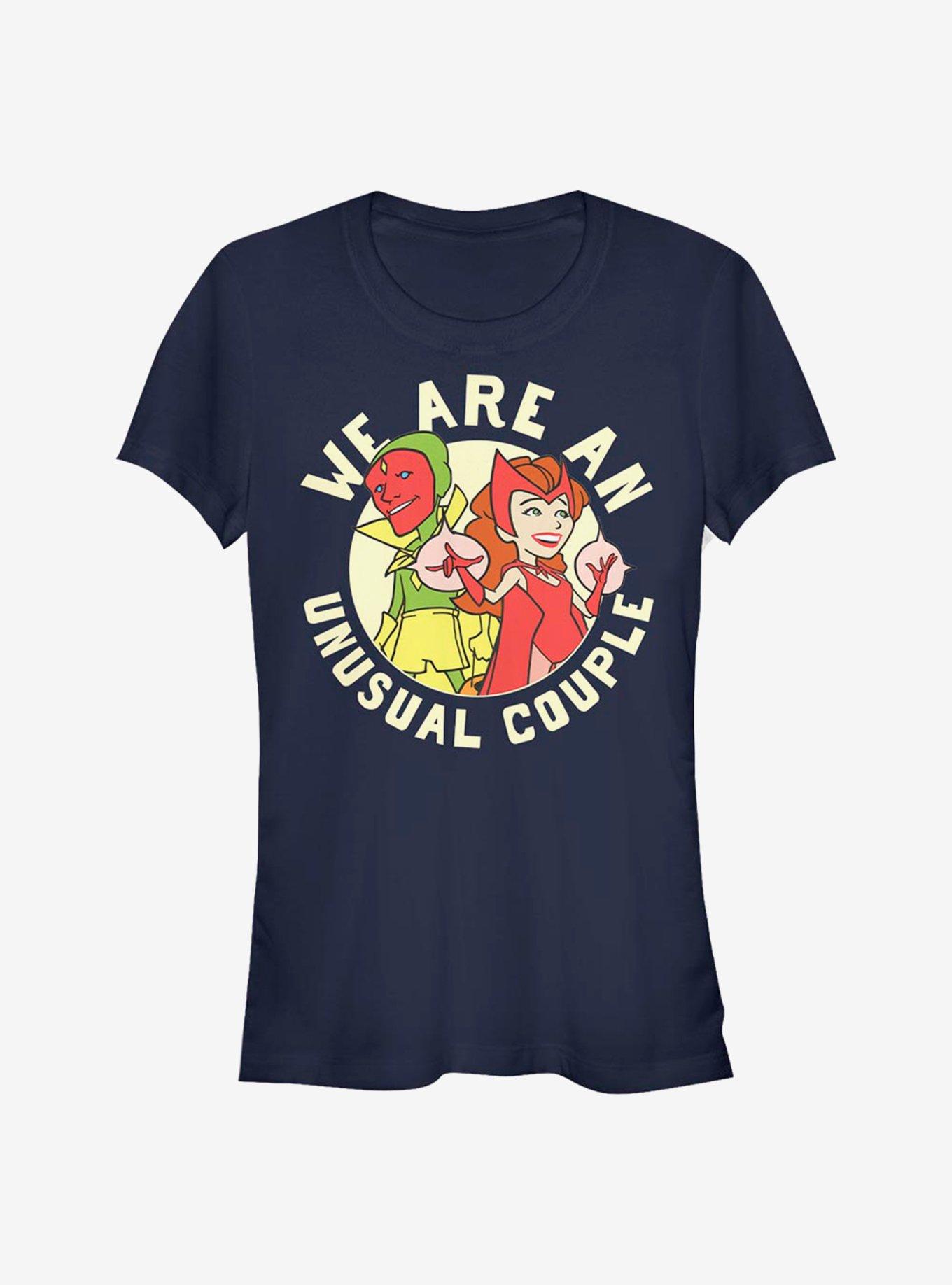 Marvel WandaVision Retro We Are An Unusual Couple Girls T-Shirt, NAVY, hi-res