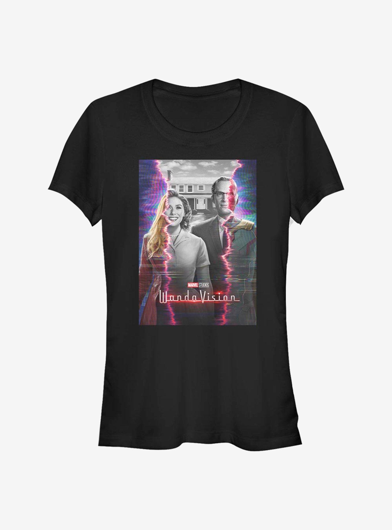 Marvel WandaVision Teaser Poster Girls T-Shirt, BLACK, hi-res