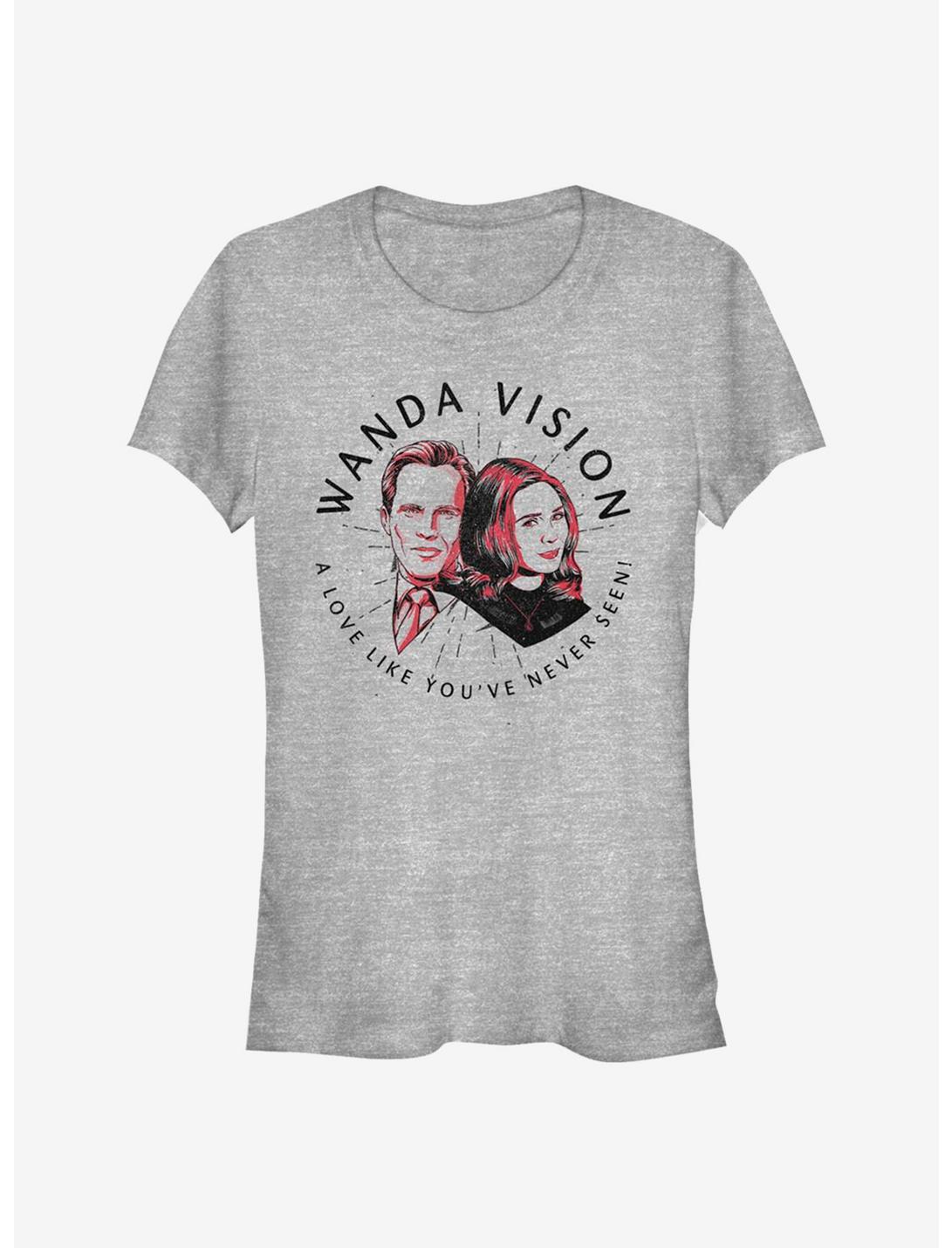 Marvel WandaVision Wanda Badge Girls T-Shirt, ATH HTR, hi-res