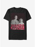 Marvel WandaVision Repeating Text T-Shirt, BLACK, hi-res
