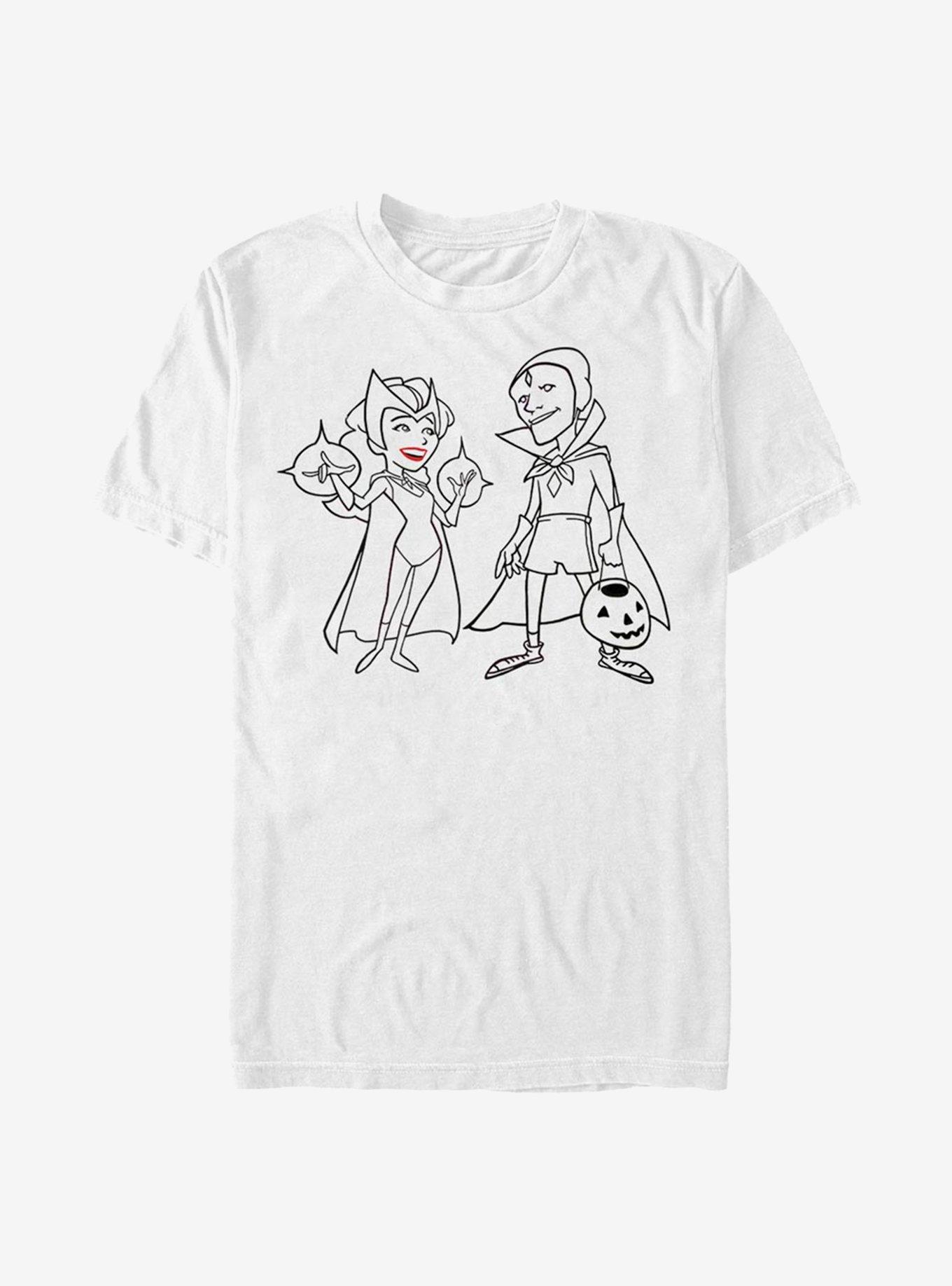 Marvel WandaVision Simple Ink T-Shirt, WHITE, hi-res