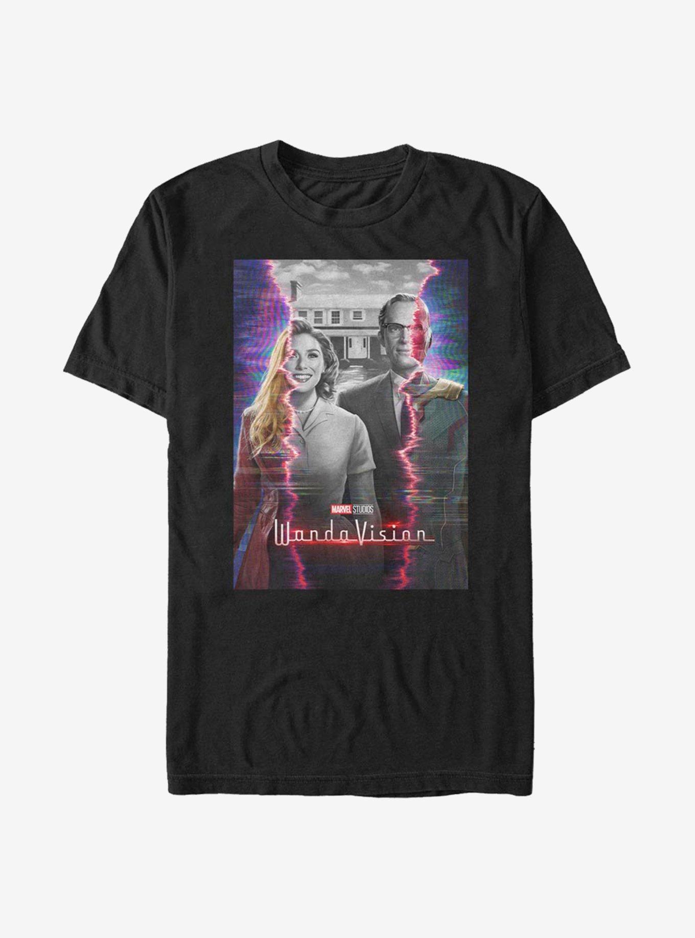 Marvel WandaVision Teaser Poster T-Shirt, BLACK, hi-res