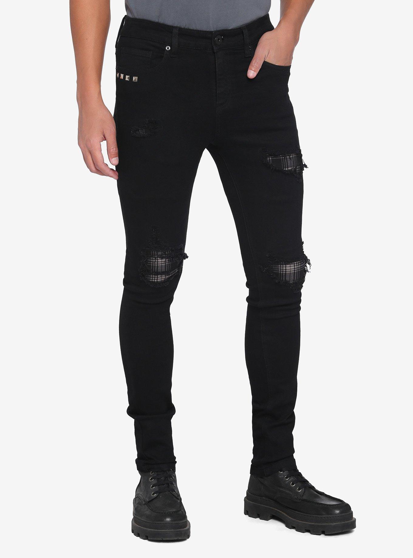 Hot topic 2025 ripped black jeans