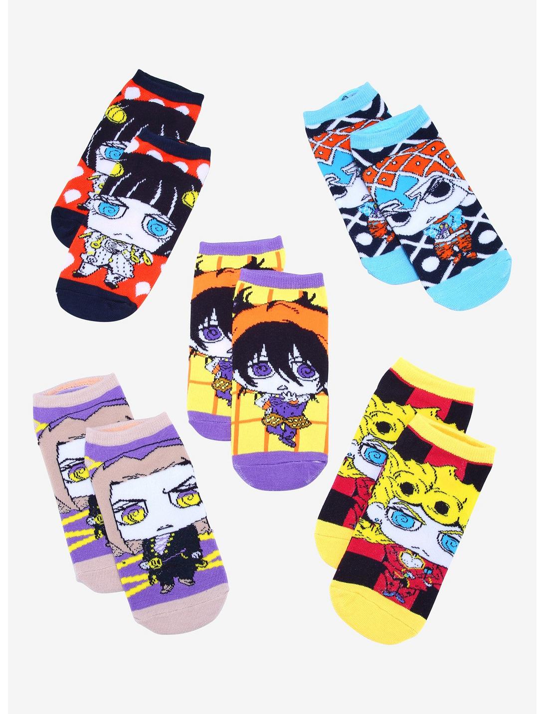 JoJo's Bizarre Adventure Passione Gang Chibi Ankle Sock Set - BoxLunch Exclusive, , hi-res