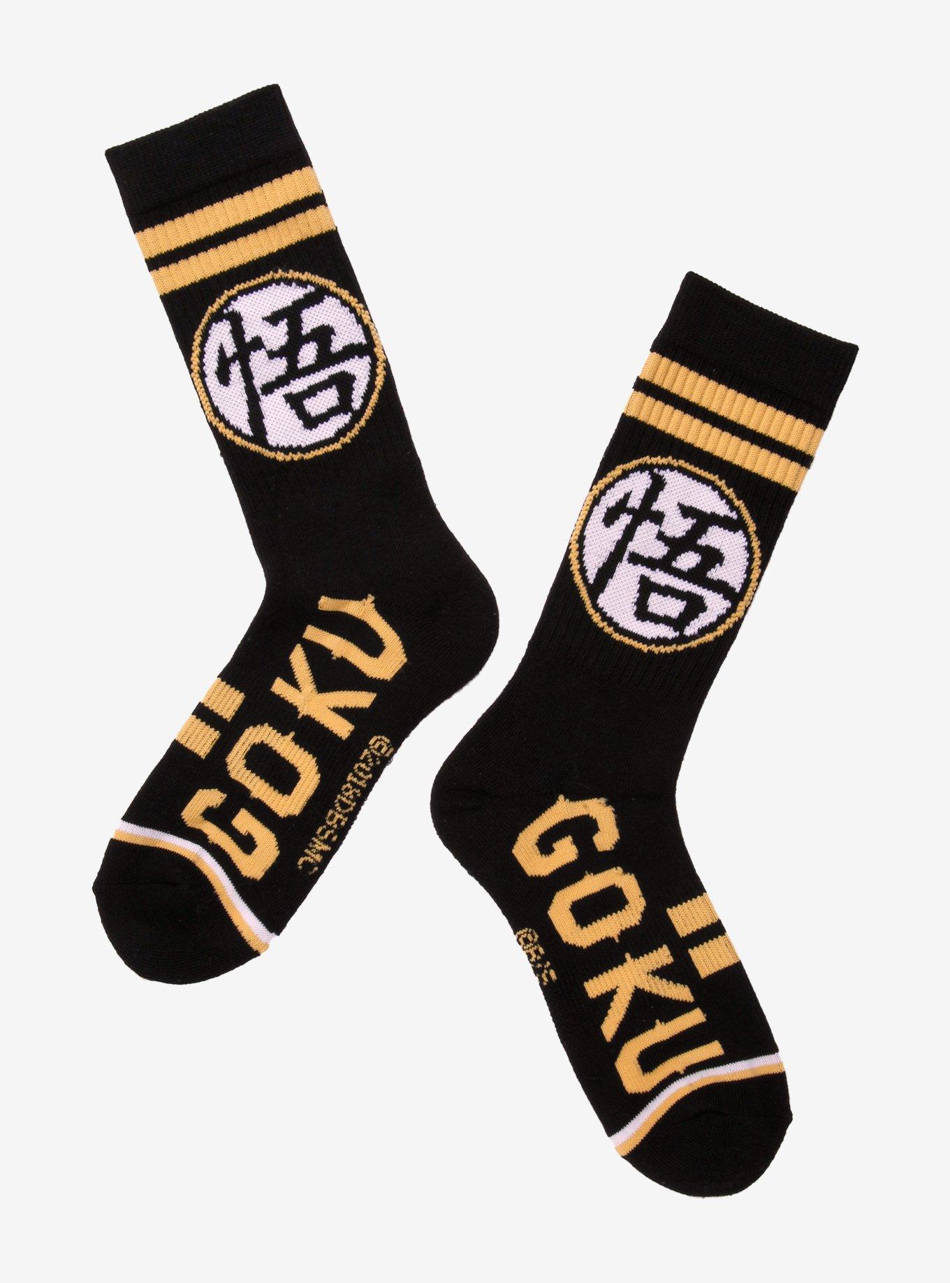 Dragon Ball Z Goku Symbol Crew Socks - BoxLunch Exclusive, , hi-res
