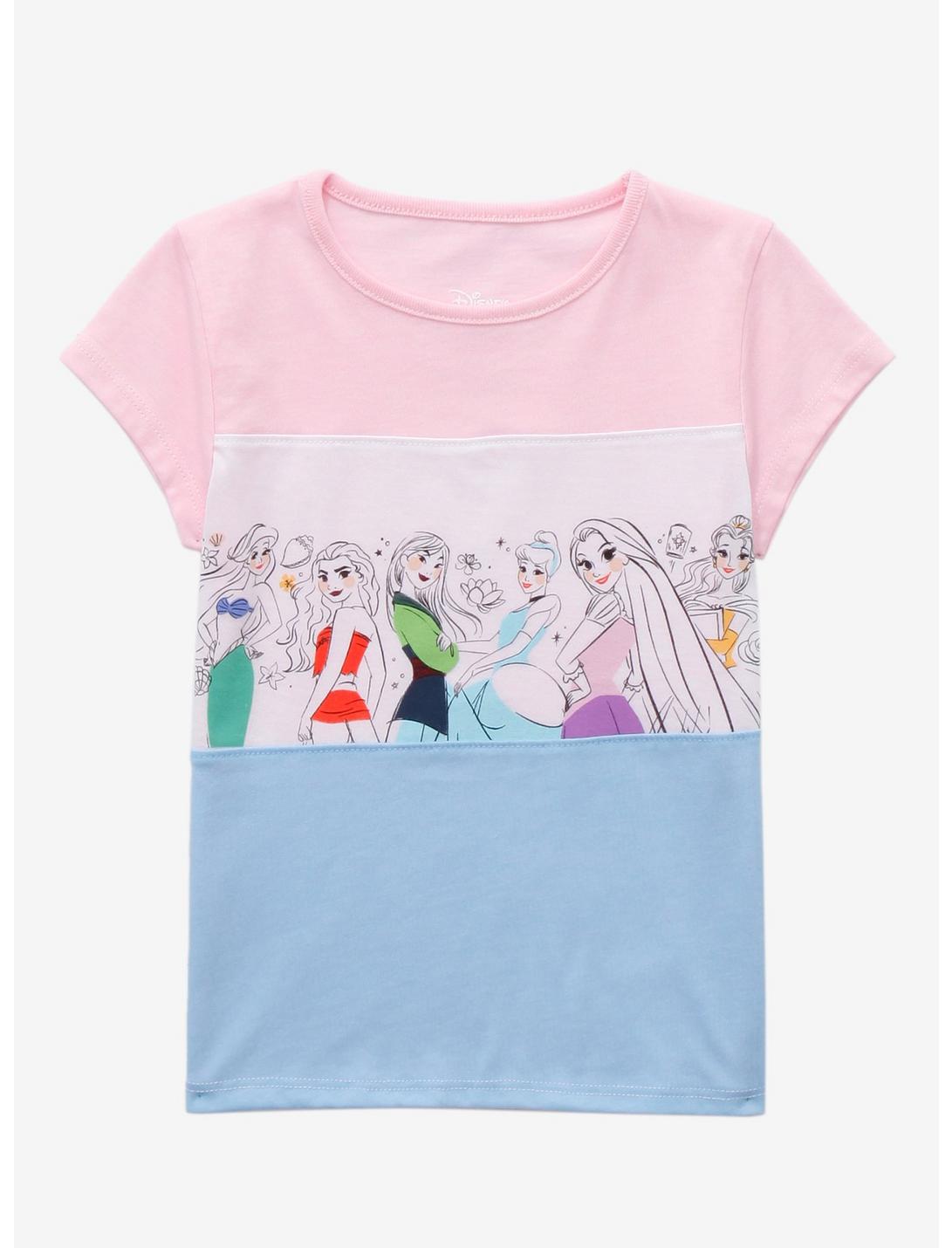 Disney Princesses Toddler Panel T-Shirt - BoxLunch Exclusive, MULTI, hi-res