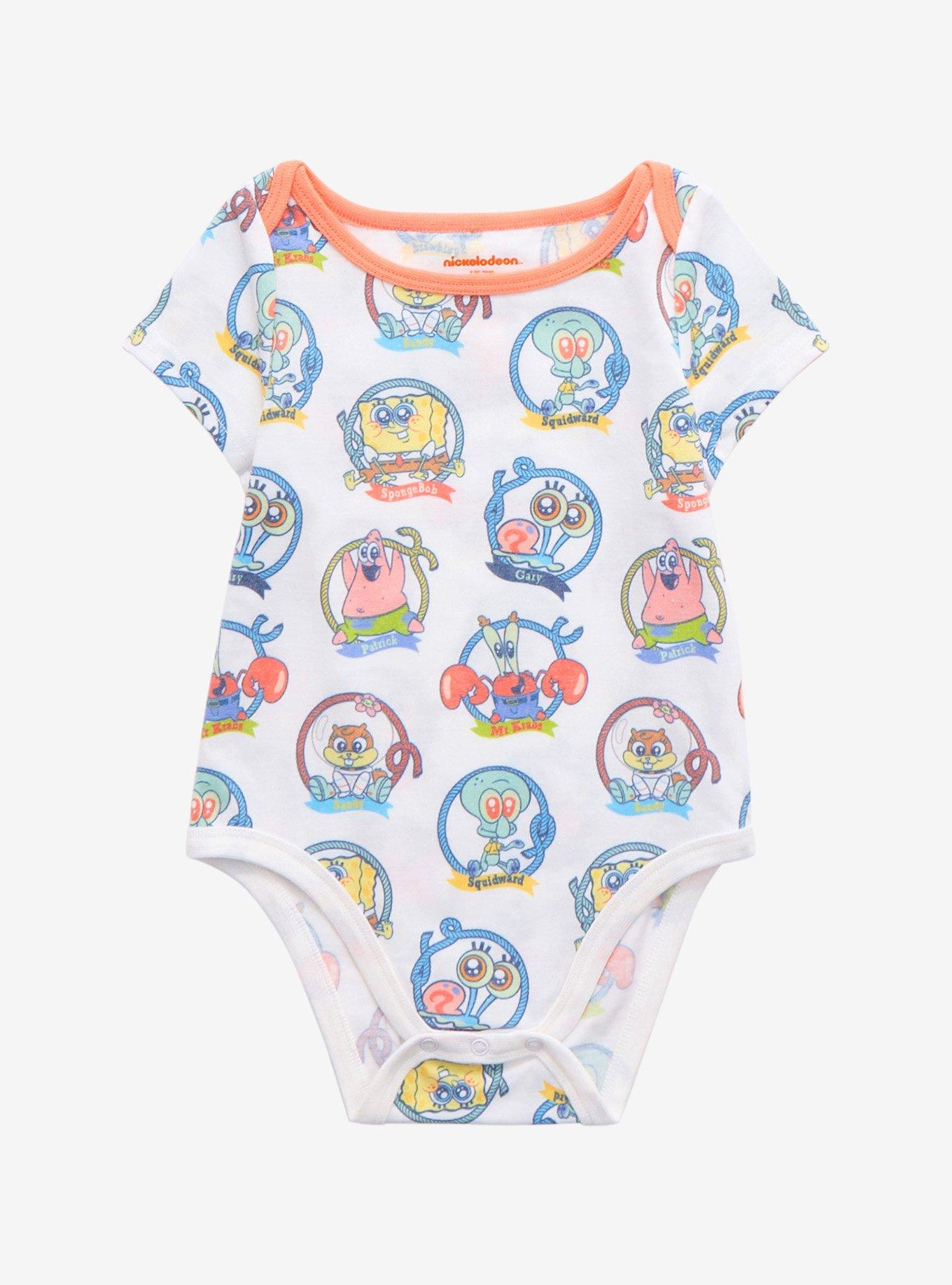 SpongeBob SquarePants Baby SpongeBob & Friends Infant One-Piece - BoxLunch Exclusive, MULTI, hi-res