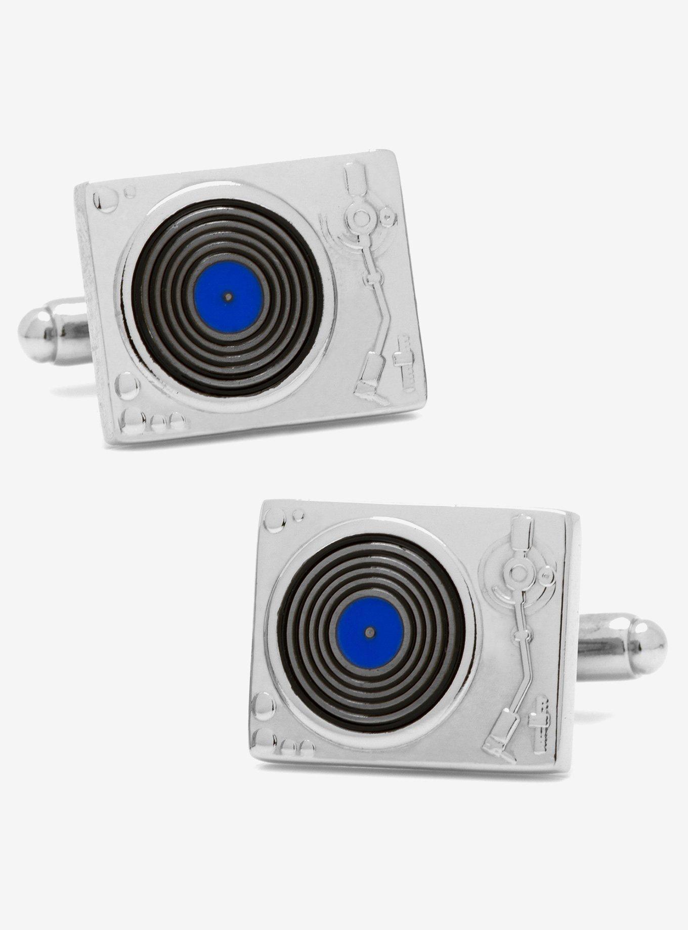 Record Player Cufflinks, , hi-res