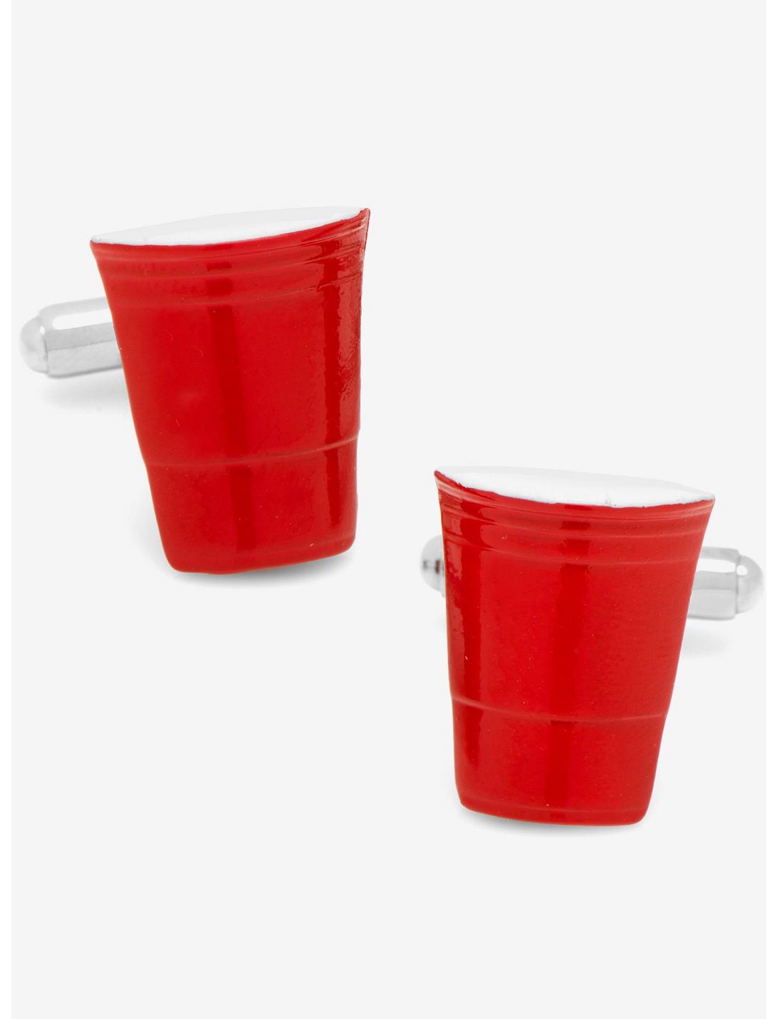 Red Party Cup Cufflinks, , hi-res