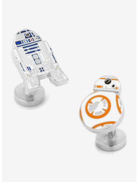 Plus Size Star Wars R2D2 And BB8 Enamel Cufflinks, , hi-res
