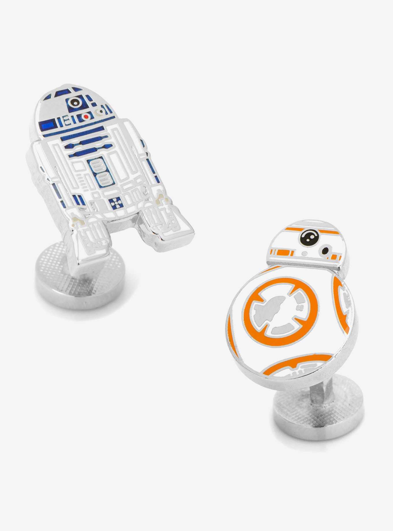 Star Wars R2D2 And BB8 Enamel Cufflinks, , hi-res