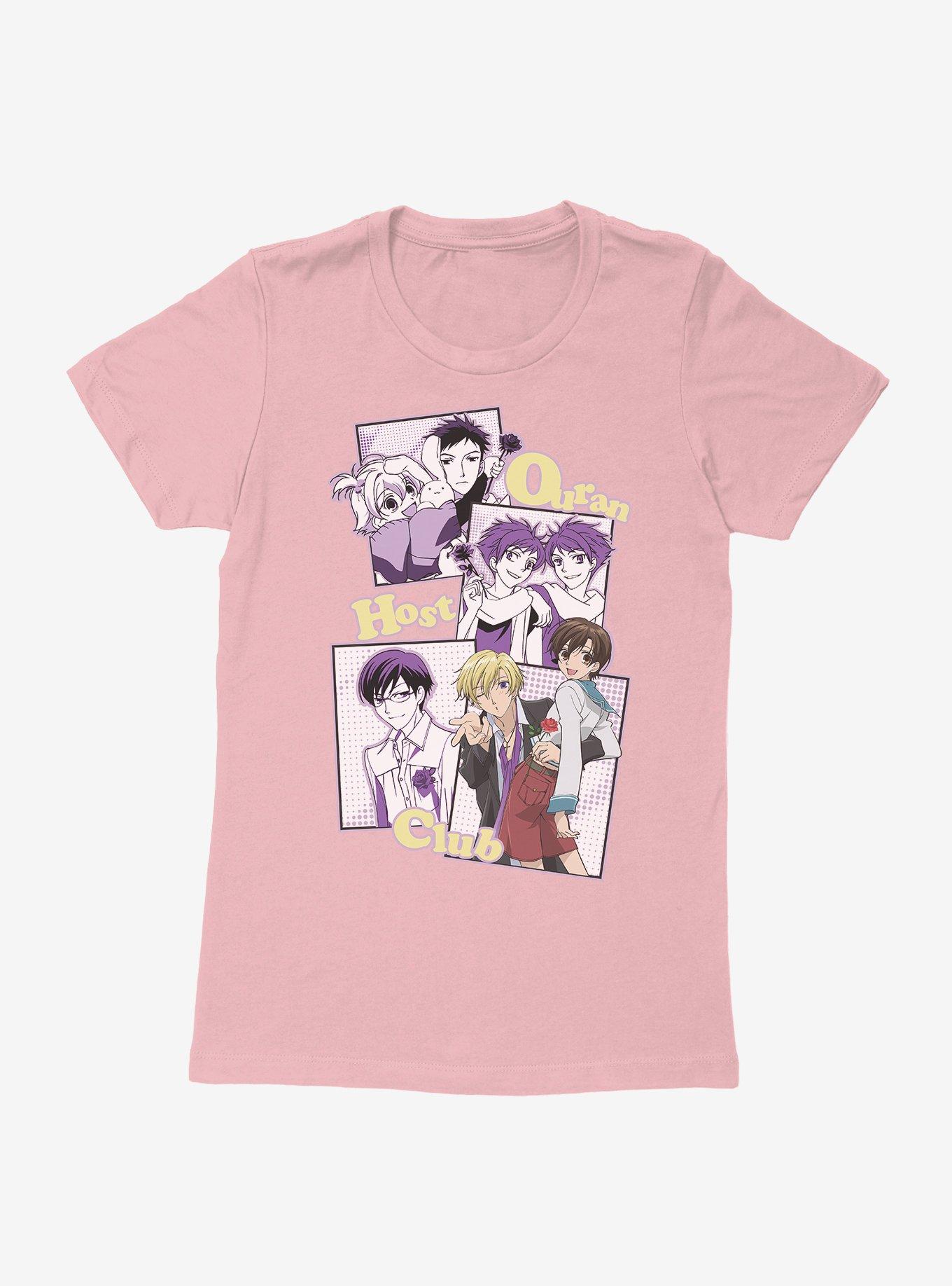 Ouran High School Host Club Pink Cafe Boyfriend Fit Girls T-Shirt